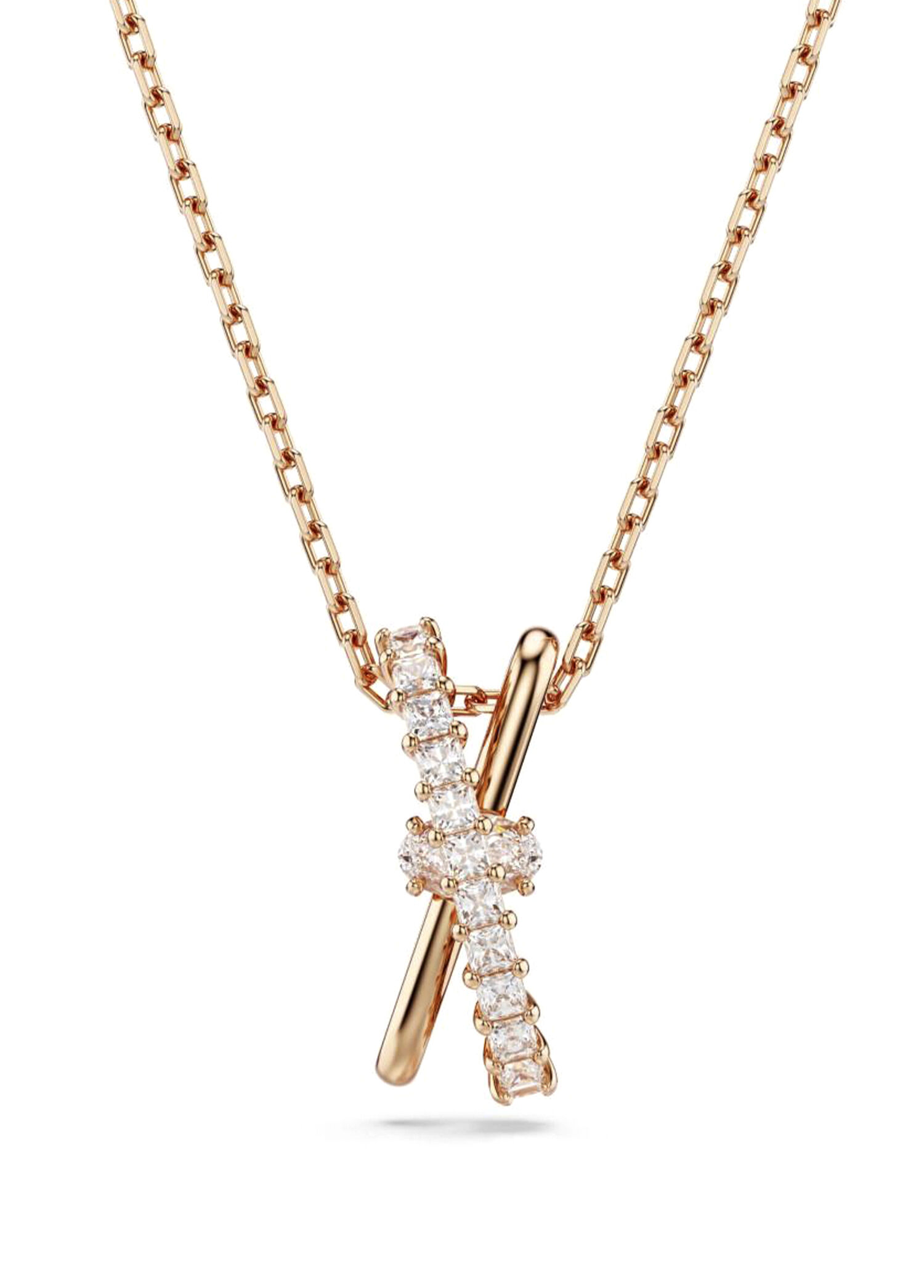 Hyperbola Pend 2 Band White Ros Rose Gold Kadın Kolye 5689788
