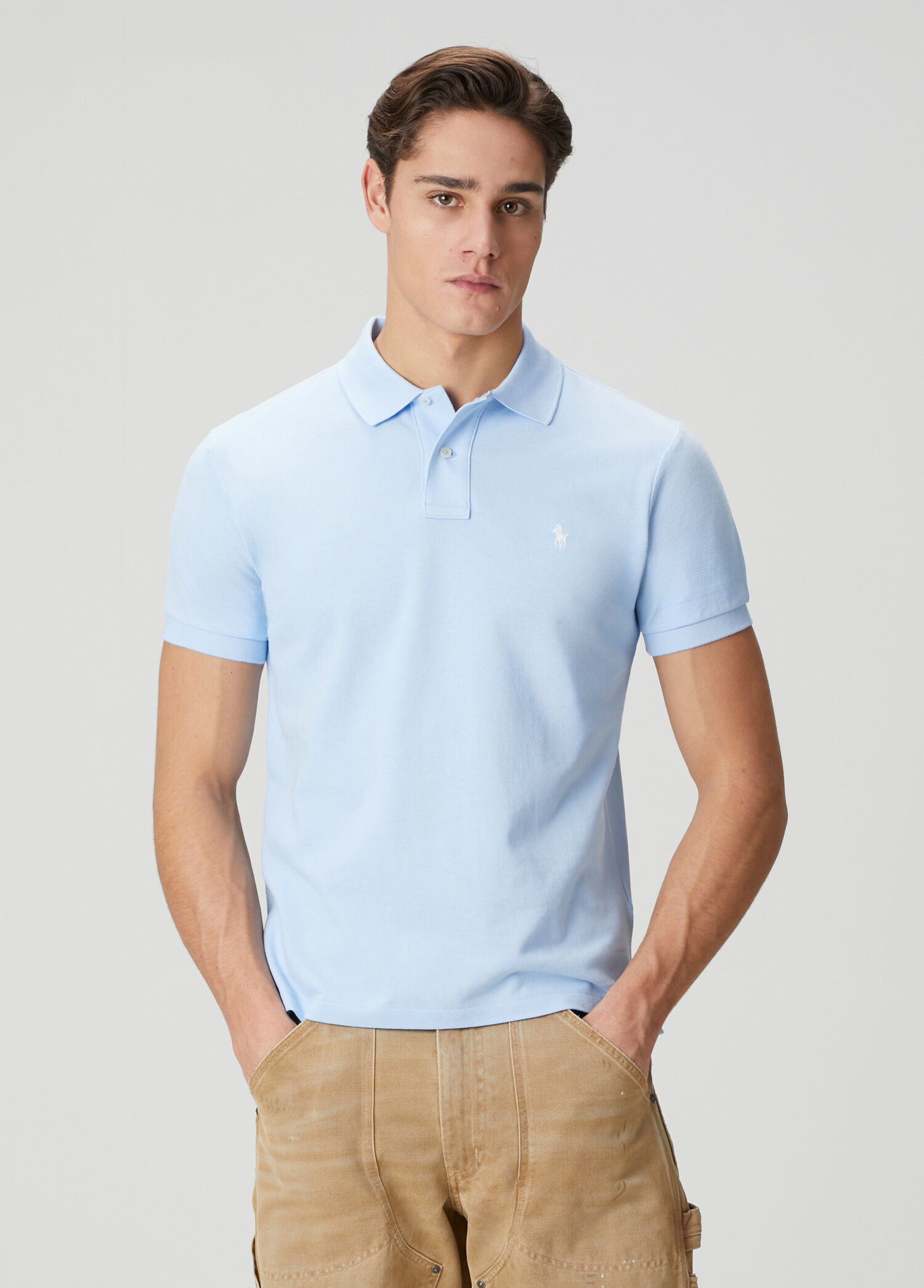 p*g様 極美品現行タグPOLO RalphLauren 半袖シアーブラウス2 Polo Ralph Lauren Mavi Erkek Mavi Polo Yaka T-shirt 1871186 | Beymen