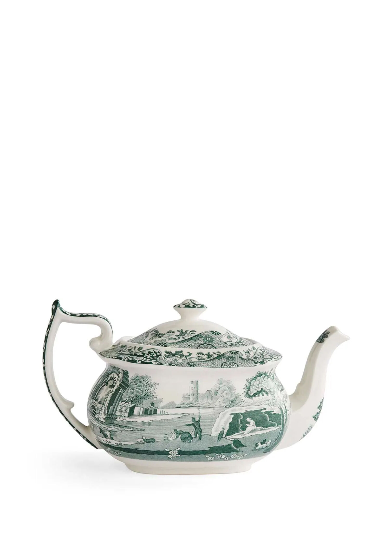 Heritage Green Italian Porselen Demlik