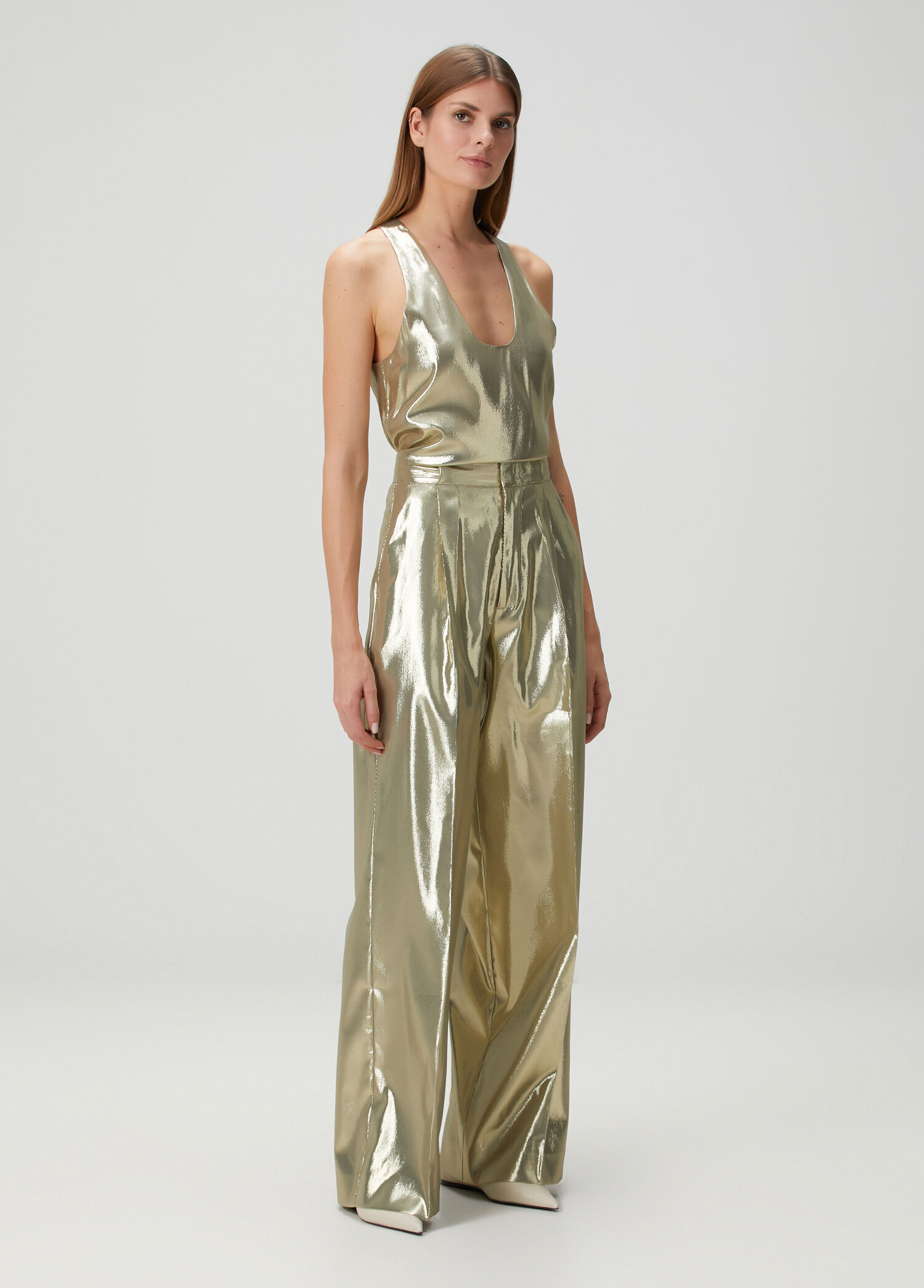Gold İpek Pantolon