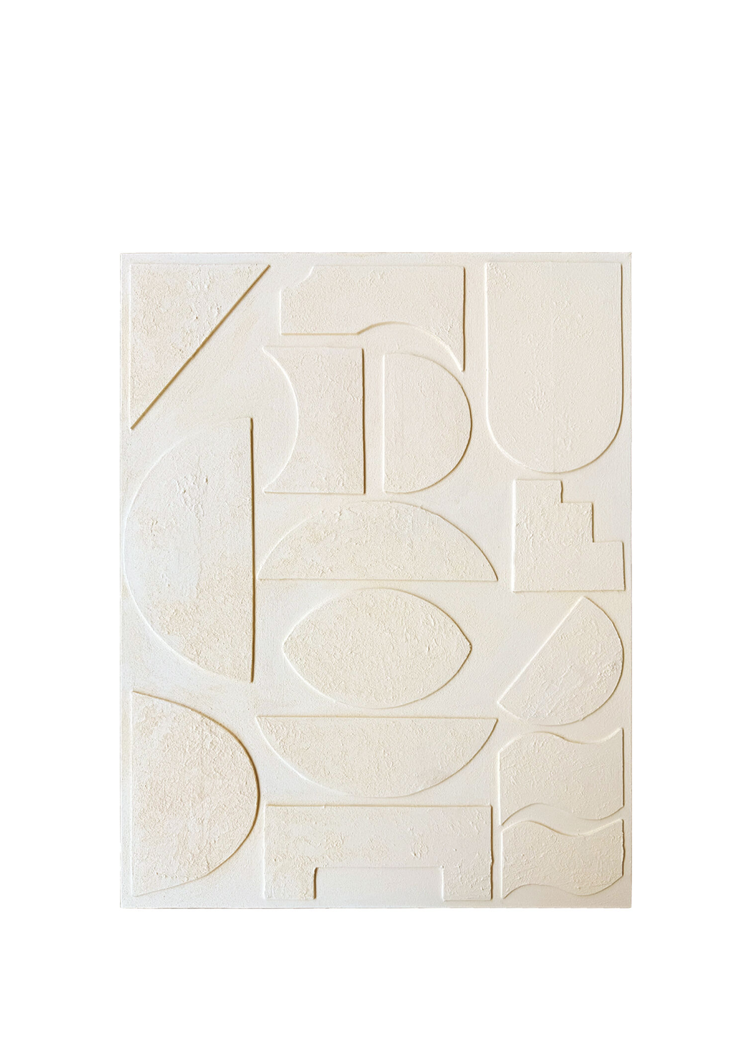 Santorini Waves Krem Rengi Kanvas Tablo 75 x 100 cm