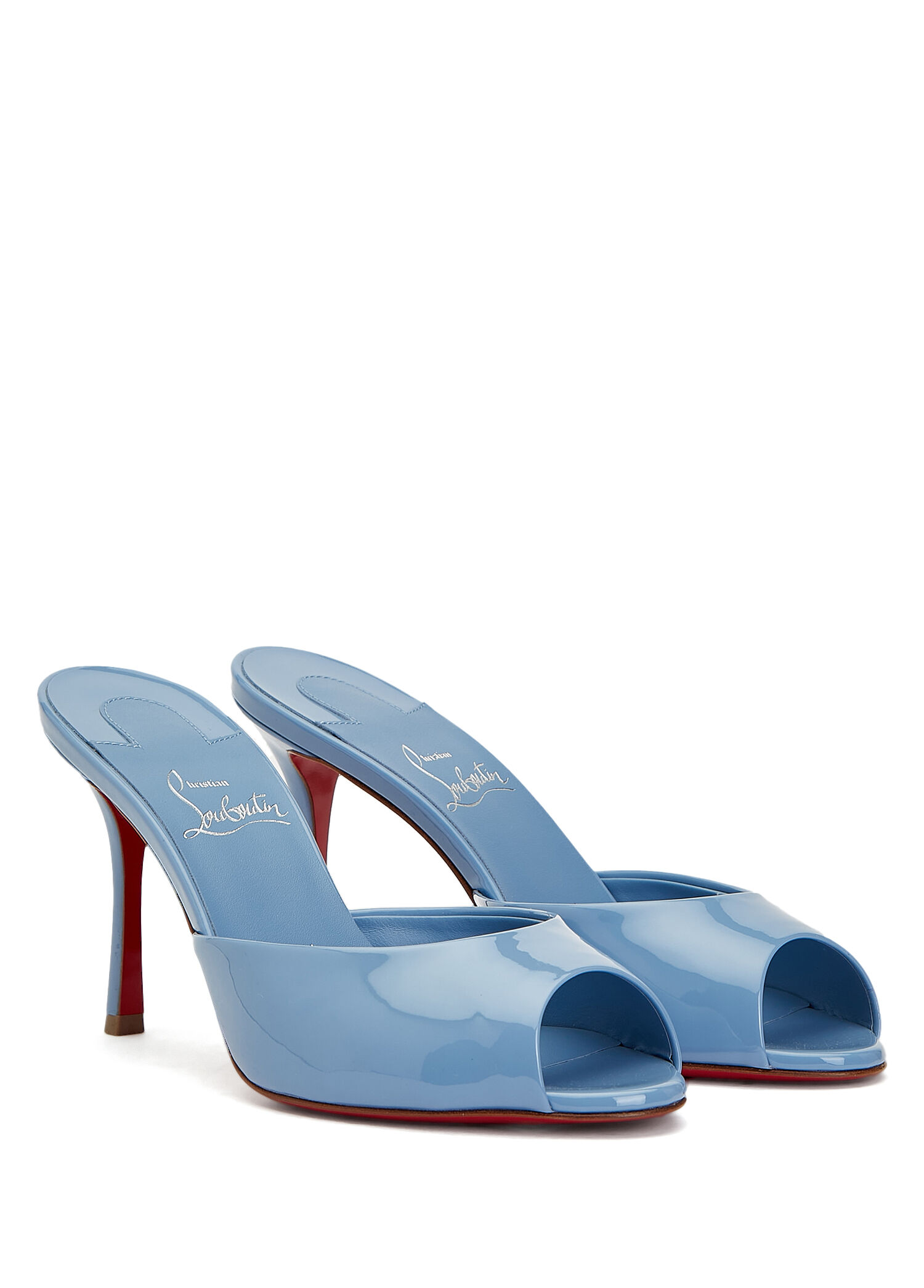 Christian Louboutin Mavi Kadın Me Dolly Mavi Kadın Deri Terlik