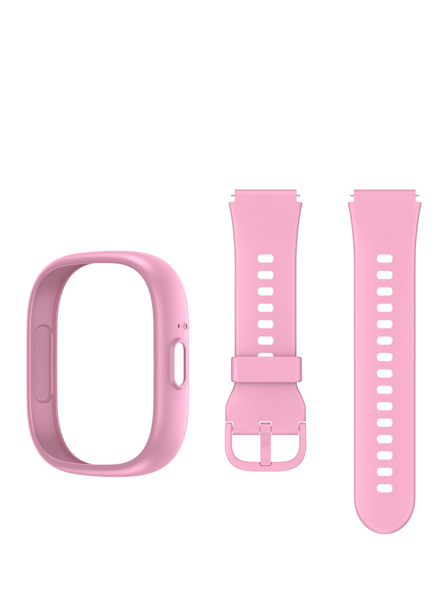 5 Plus Pembe Akıllı Saat Kasa Kordon Seti + Adaptör ve Şarj Kablosu
