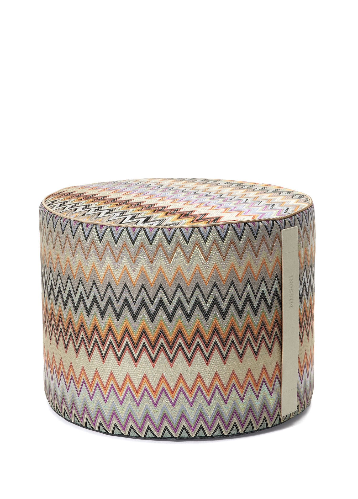 Missoni Home - Masuleh Zikzak Desenli Puf - Çok Renkli Kırmızı