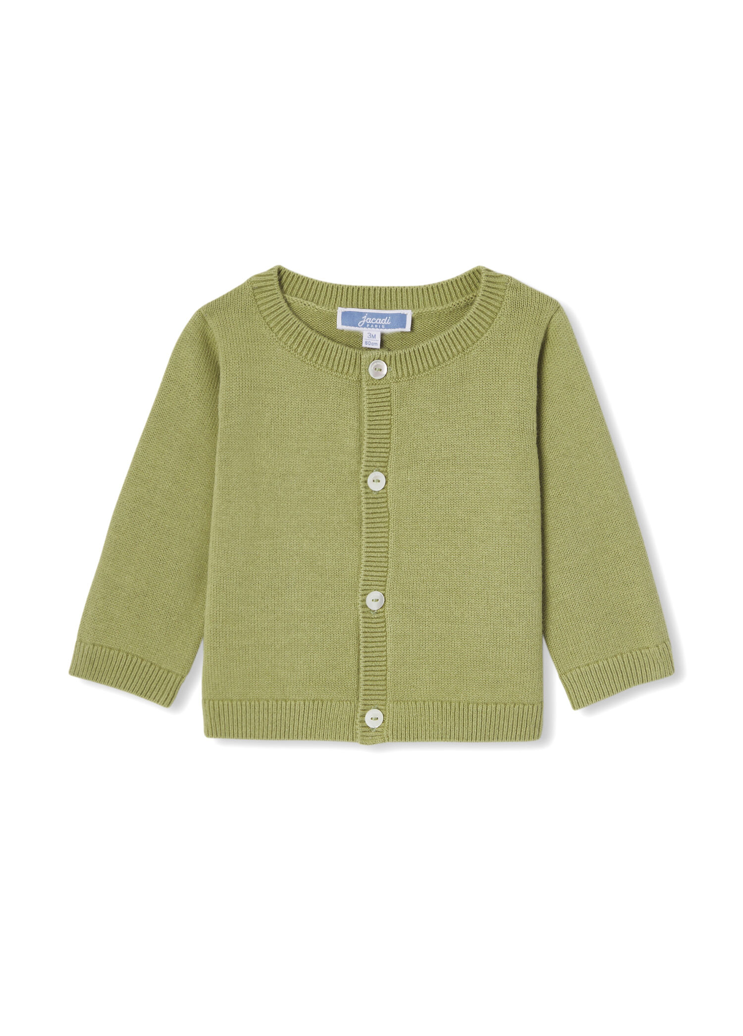Yeşil Pamuklu Unisex Bebek Hırka