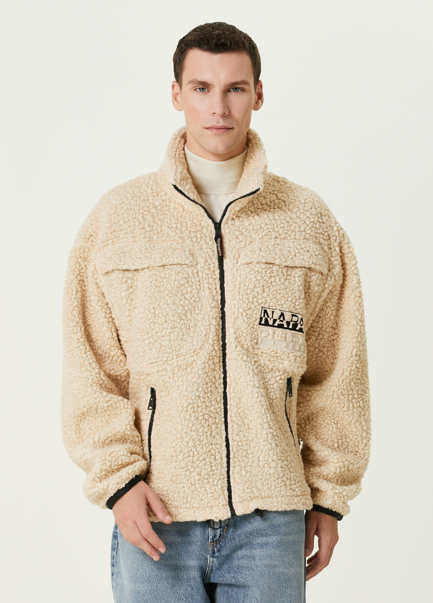 Jaman Bej Shearling Mont