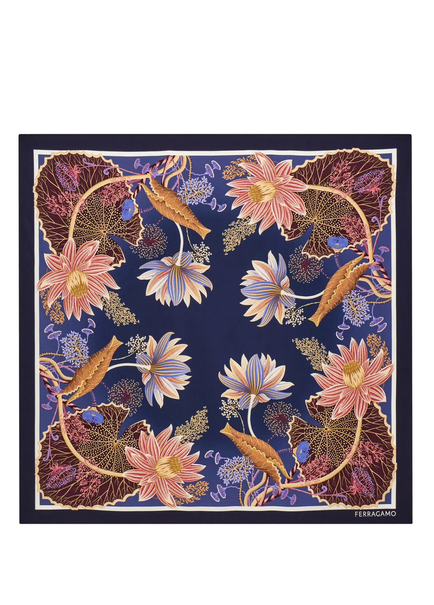 Water Lilies Kadın İpek Fular