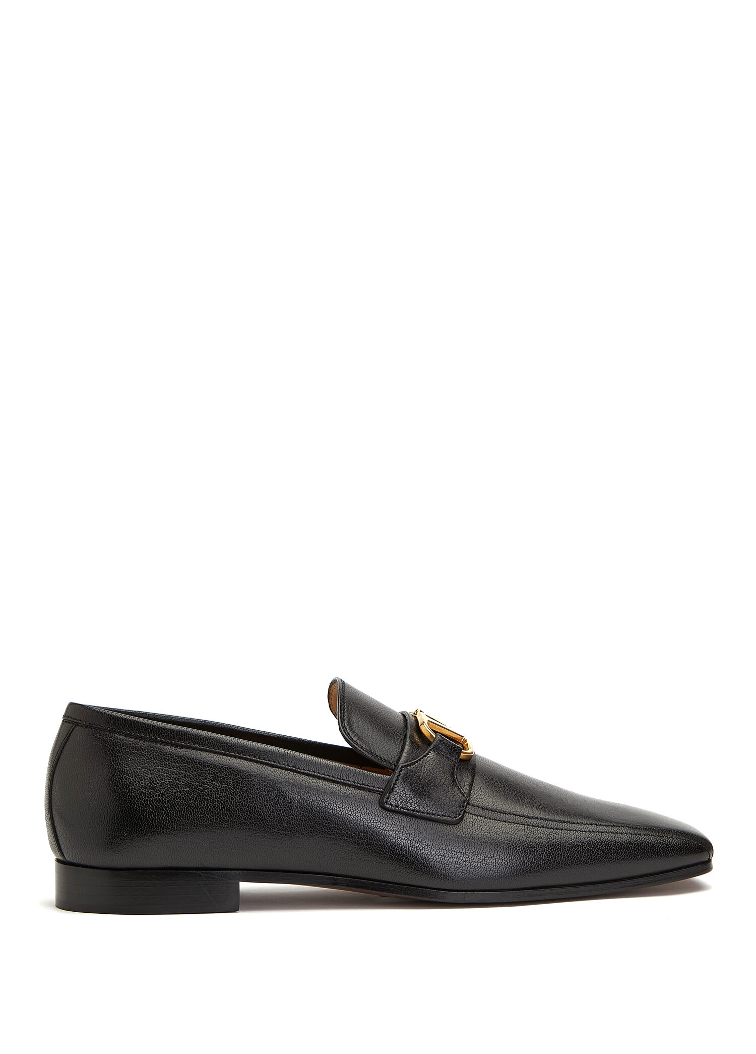 Valentino Garavani Siyah Erkek VLogo Siyah Erkek Deri Loafer