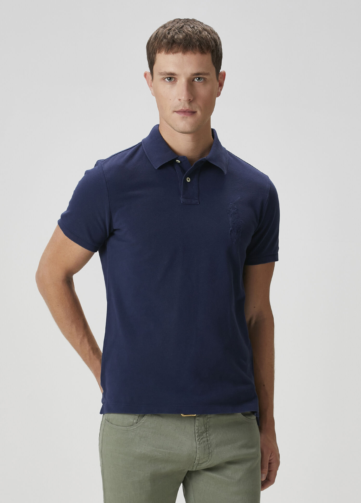 Lacivert Polo Yaka T-shirt