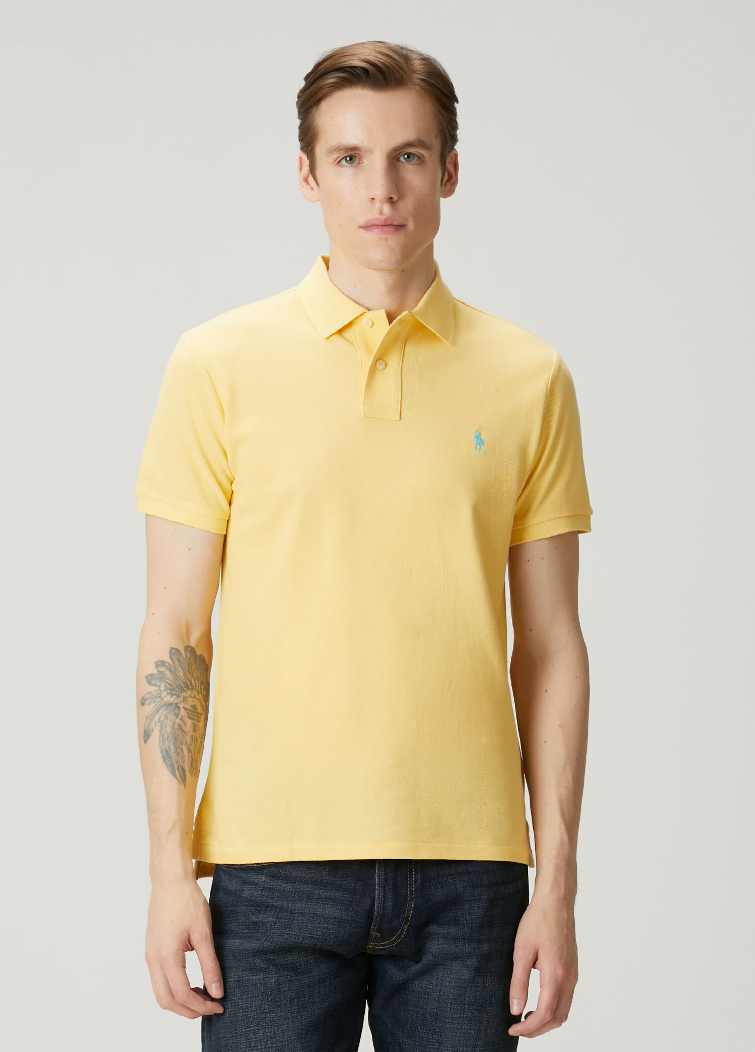 Sarı Polo Yaka T-shirt