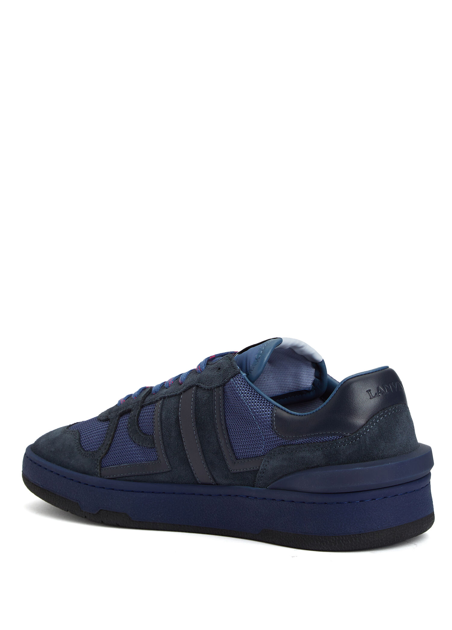 Lanvin - Clay Mavi Erkek Deri Sneaker - Mavi