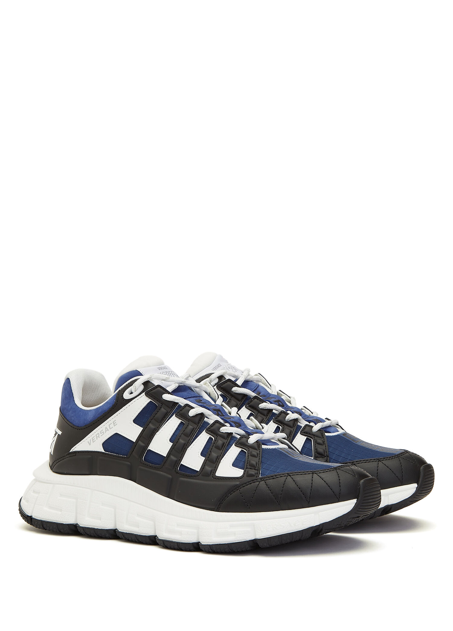 Versace Lacivert-Beyaz Erkek Trigreca Colorblocked Erkek Sneaker