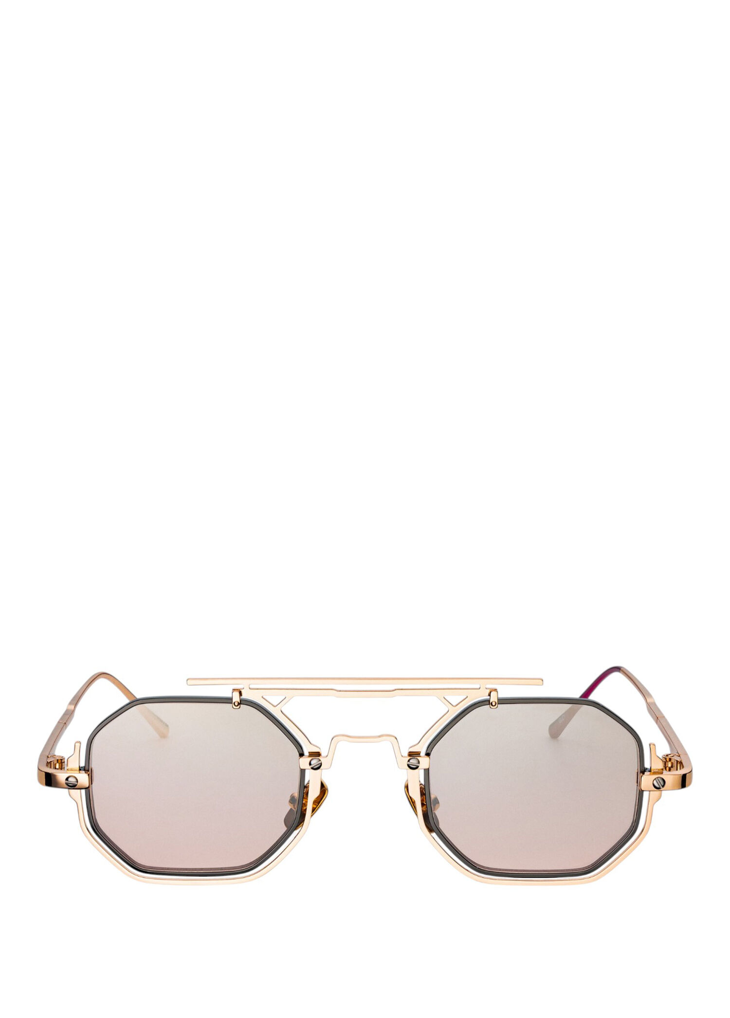 The Gizy Rose Gold Metal Unisex Güneş Gözlüğü