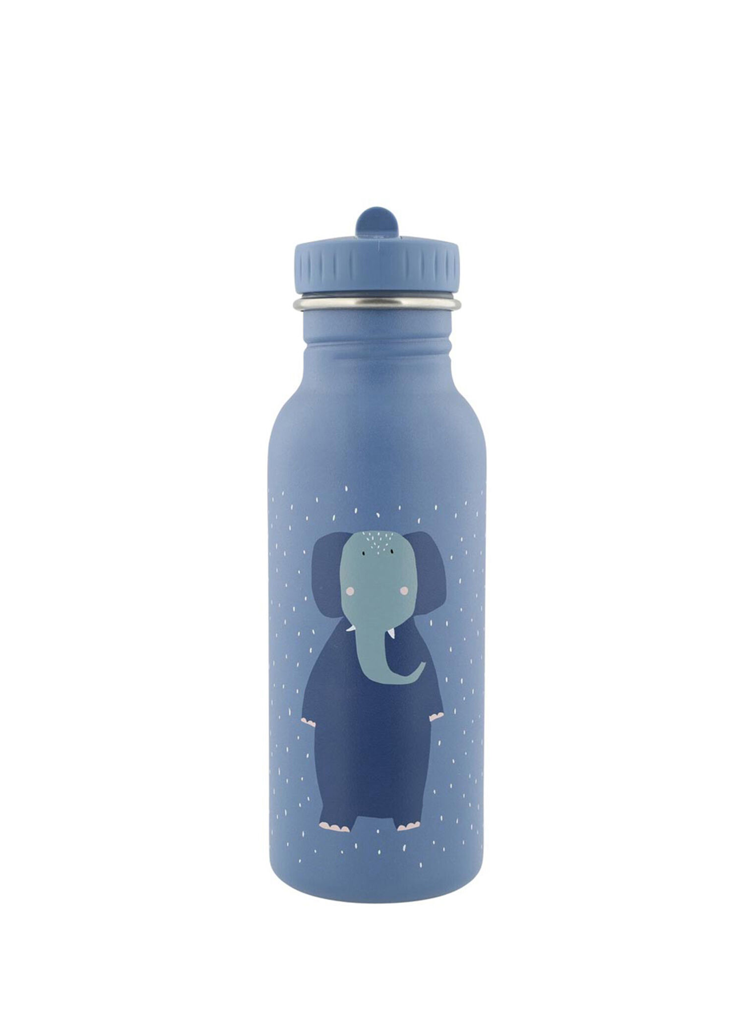 Mrs.Elephant Mavi Çelik Su Şişesi Suluk Matara 500 ml