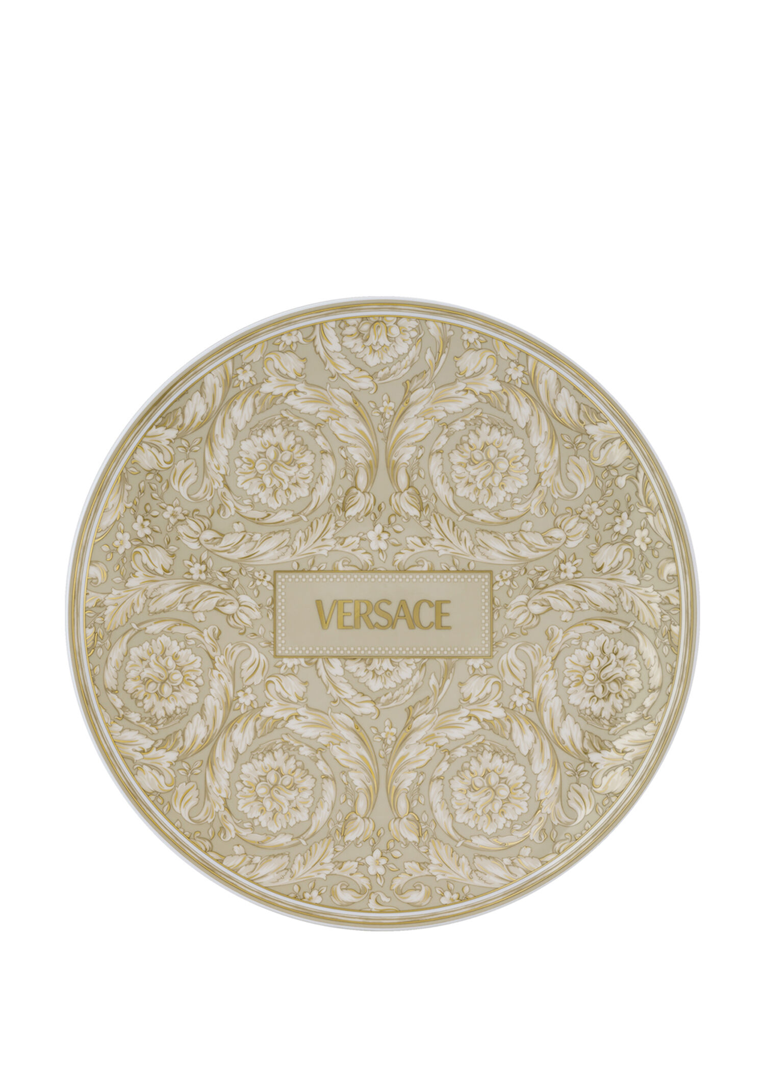 Barocco Bej Porselen Servis Tabağı 33 cm