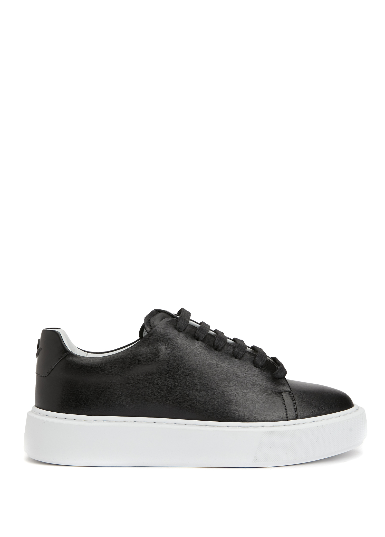 Siyah Kadın Deri Sneaker
