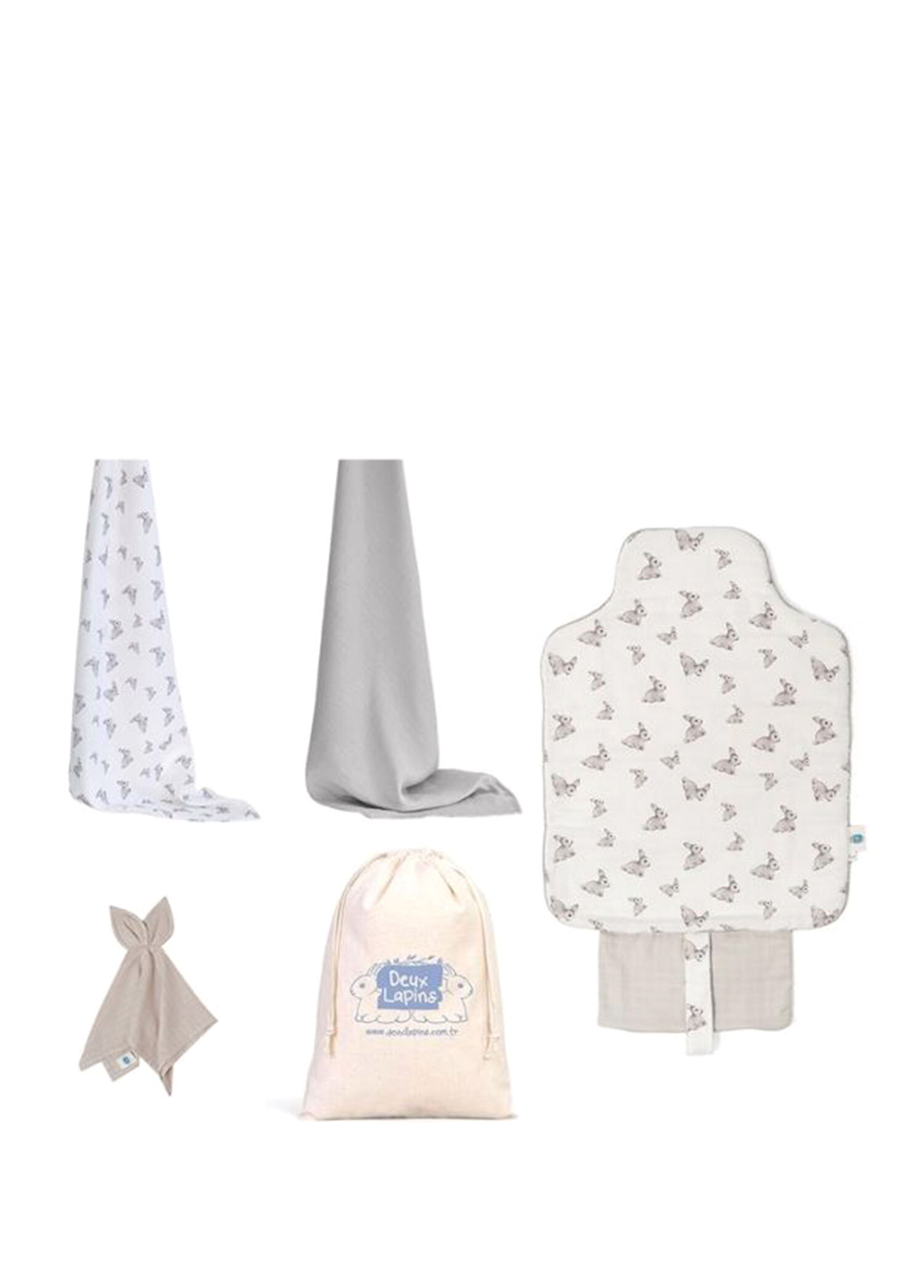 %100 Pamuk Iconique Lapin Küçük Unisex Bebek Hediyelik Seti