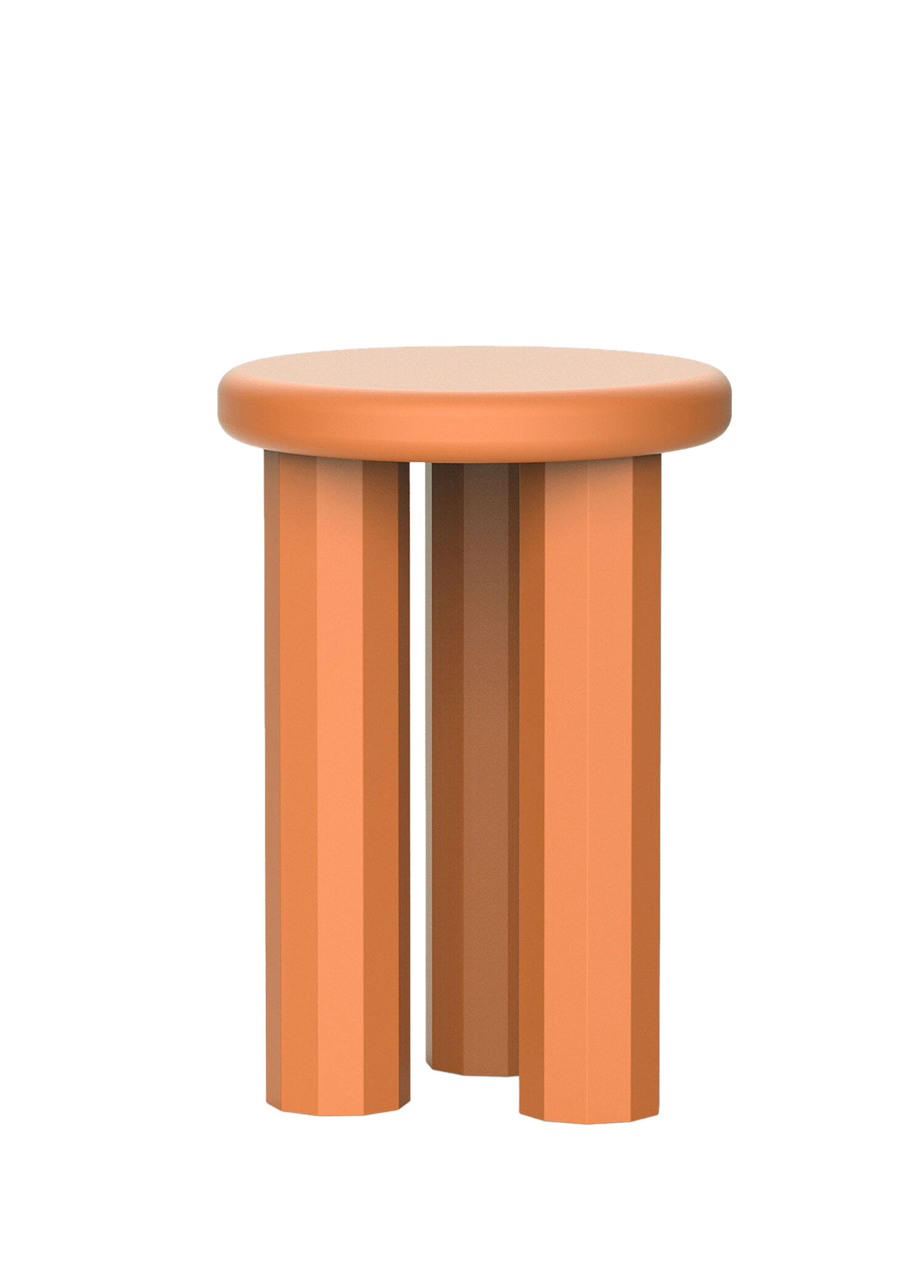Poly Turuncu Metal M Yan Sehpa