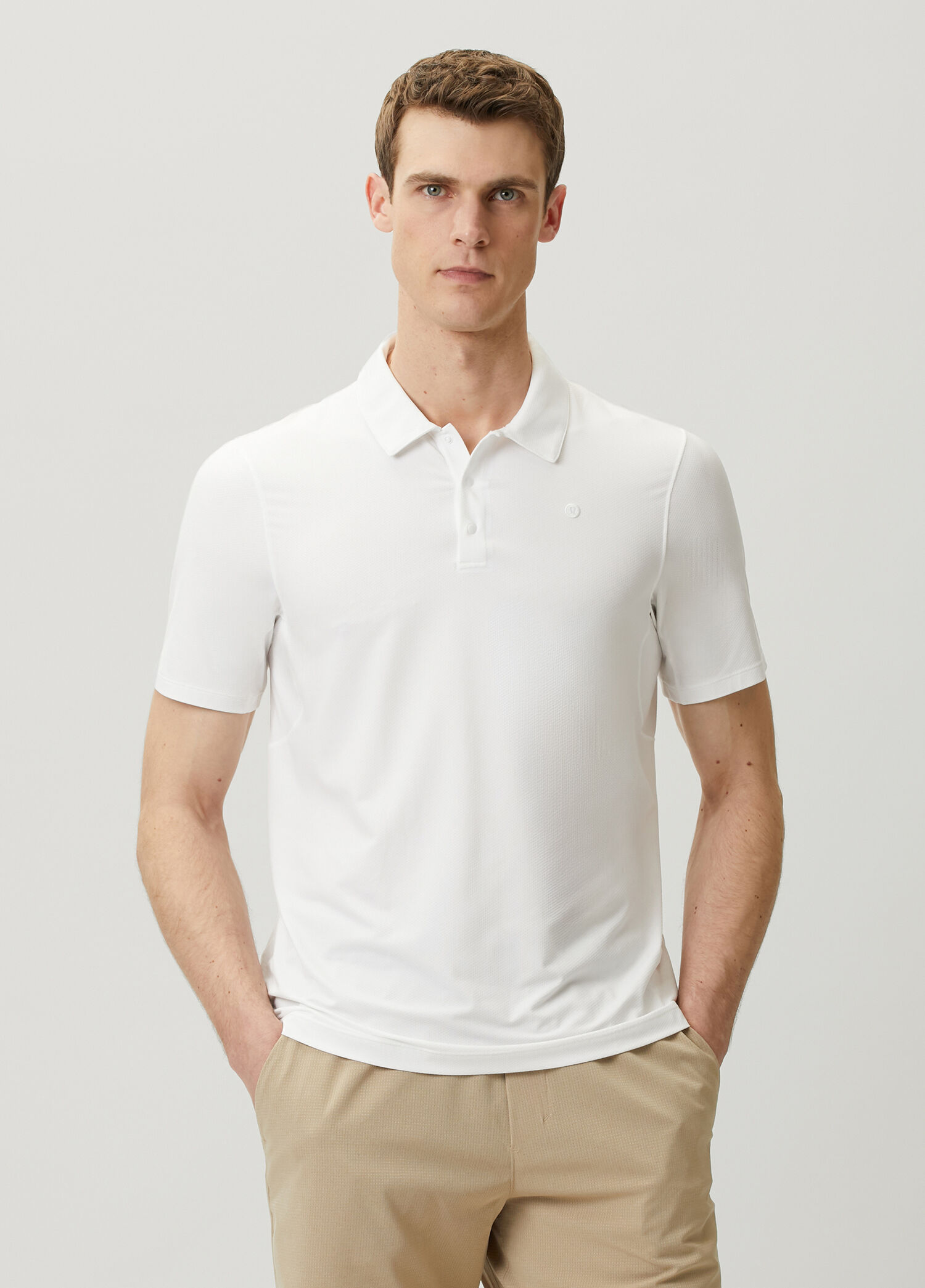 Logo Sport Beyaz T-shirt