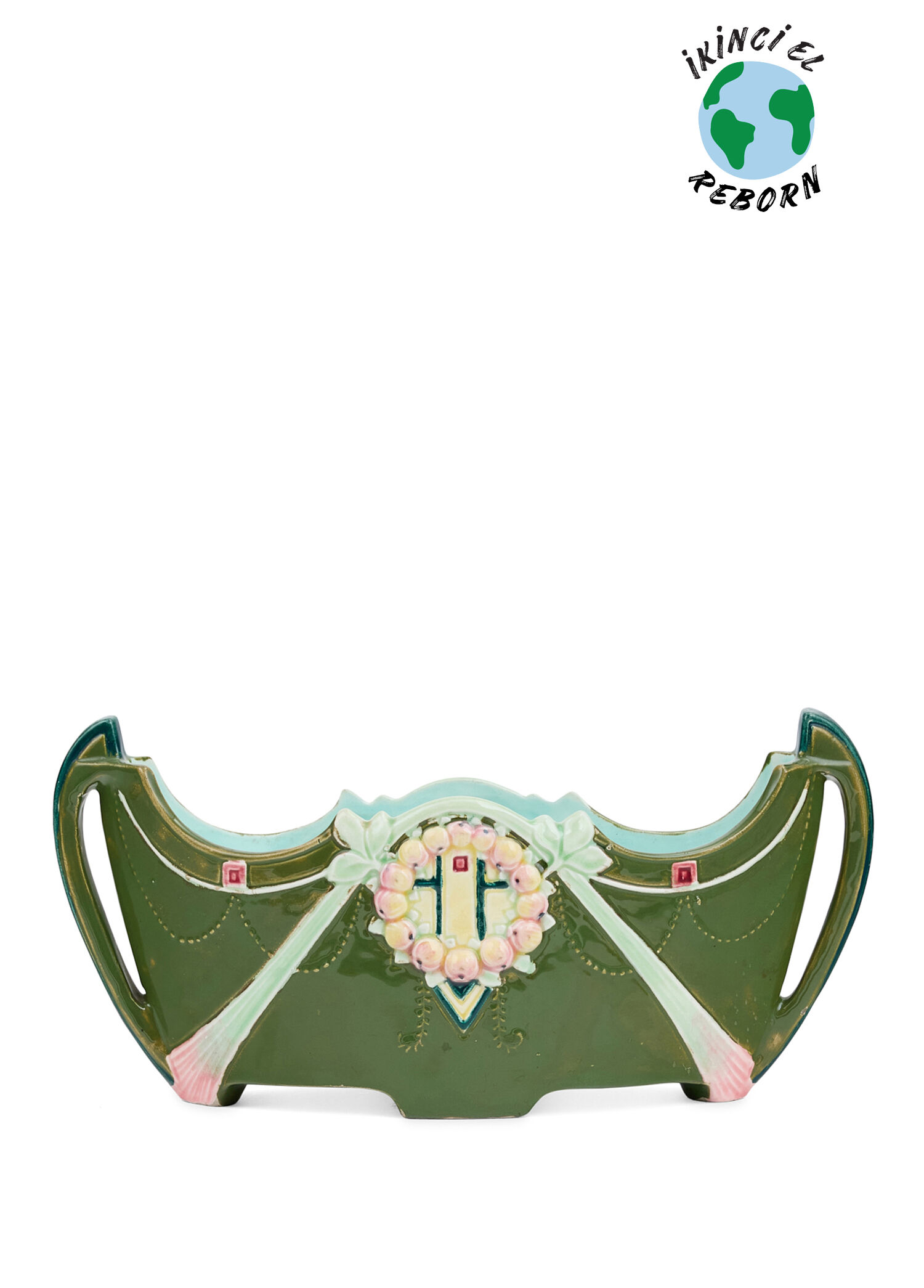 Art Nouveau Jardiniyer Dekoratif Obje