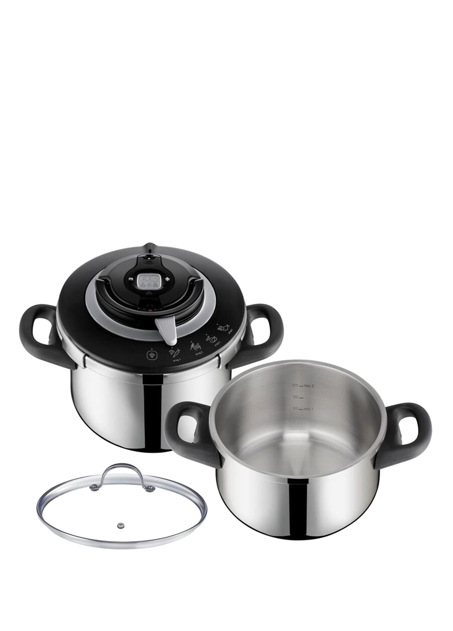 Clipso Chef Çelik 2'li Düdüklü Tencere Seti 6 Lt + 4,5 Lt