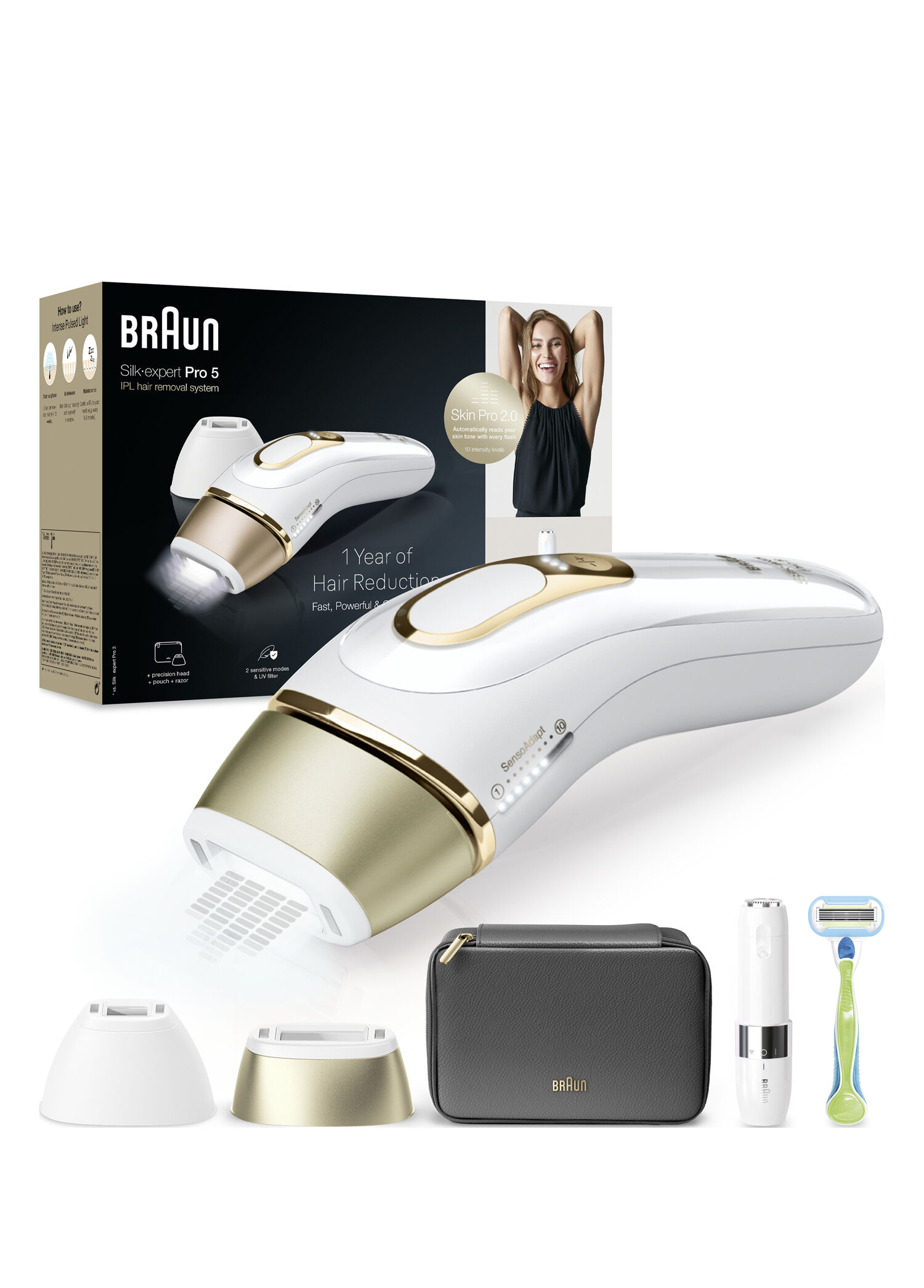 Braun - Silk Expert Pro 5 Venus PL5146 Bag & 2 Heads IPL Laser