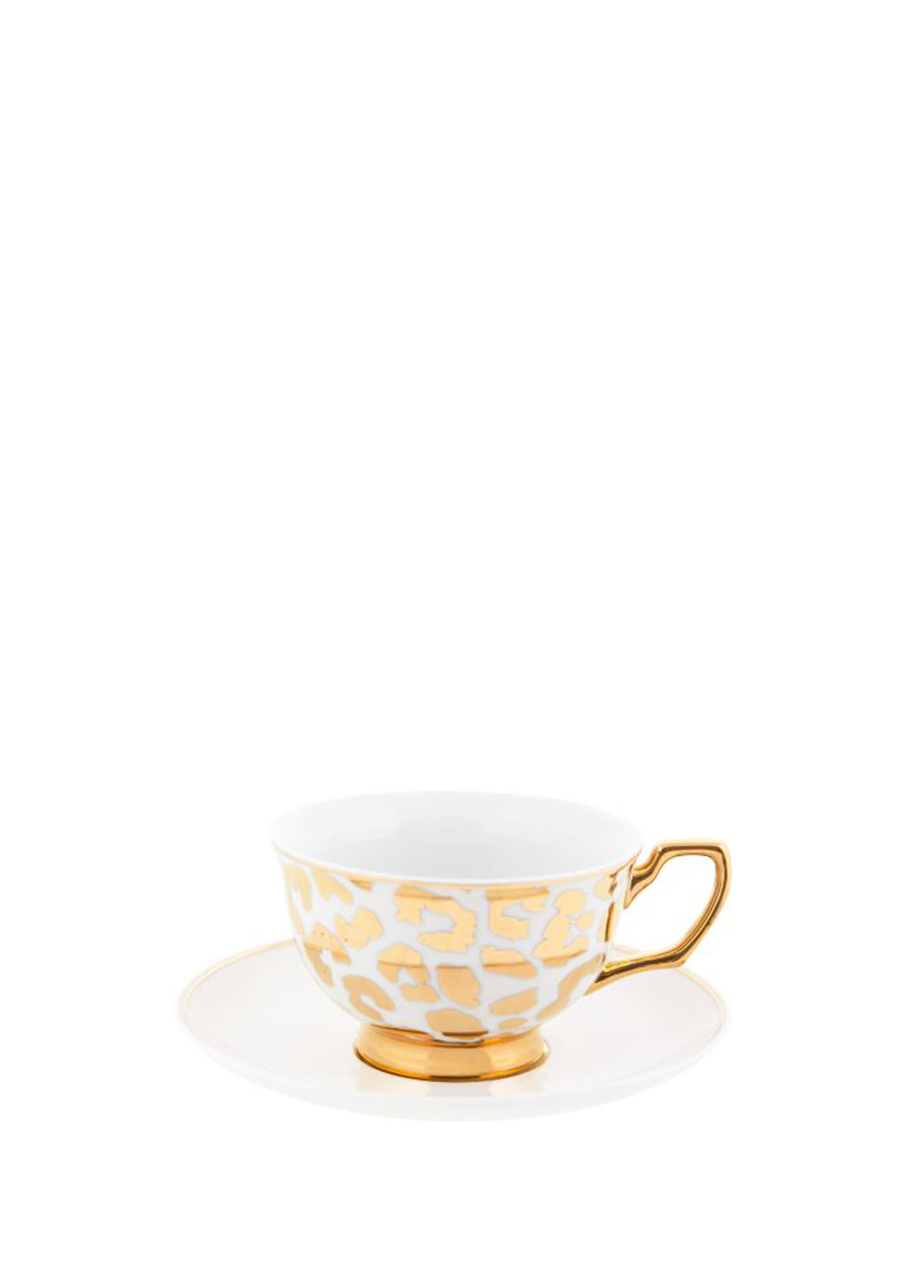 Teacup Louis Leopard Gold Çay Fincanı