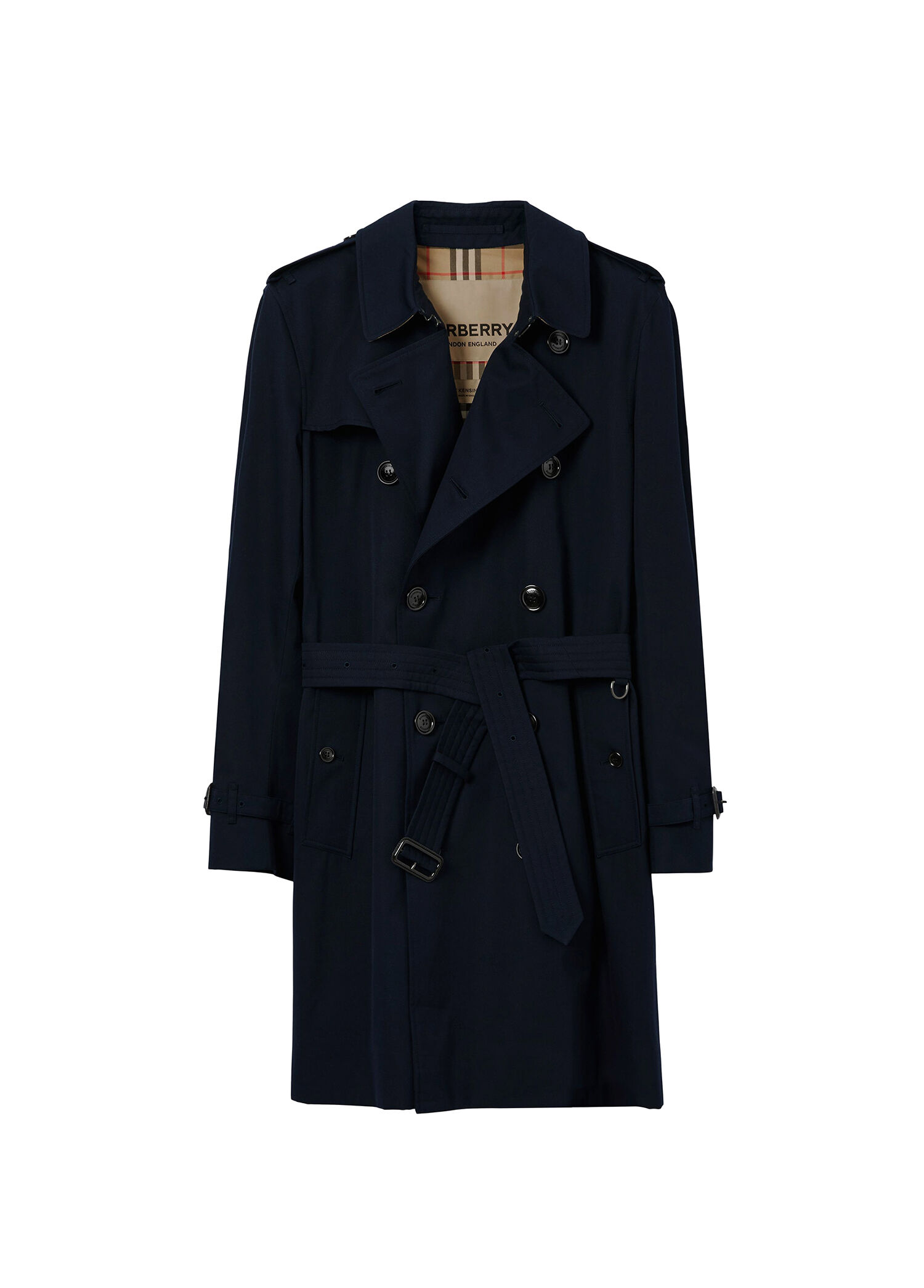 Burberry Lacivert Erkek Mid-length Kensington Heritage Lacivert