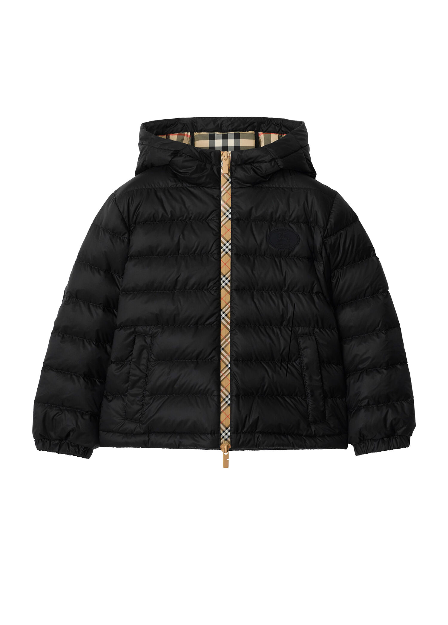 Henry Siyah Kapüşonlu Unisex Çocuk Mont
