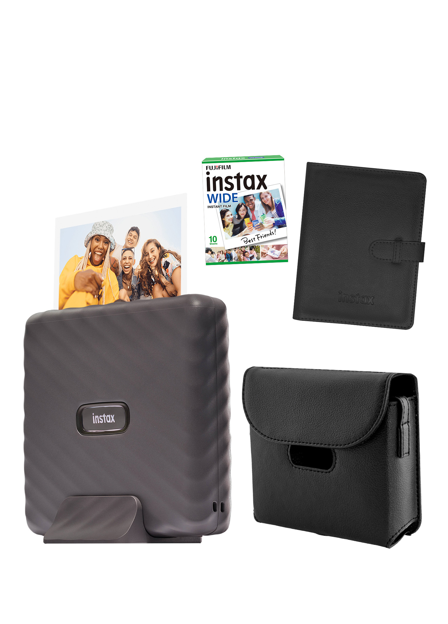 Instax Wide Link Gri Akıllı Telefon Yazıcısı ve Hediye Seti 2