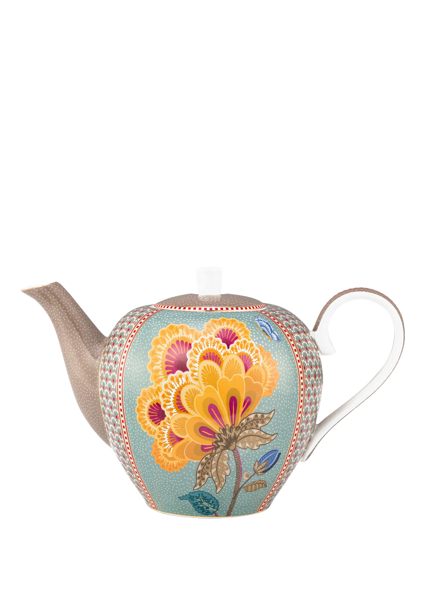 Fantasy Blooming Tales Mavi Porselen Demlik