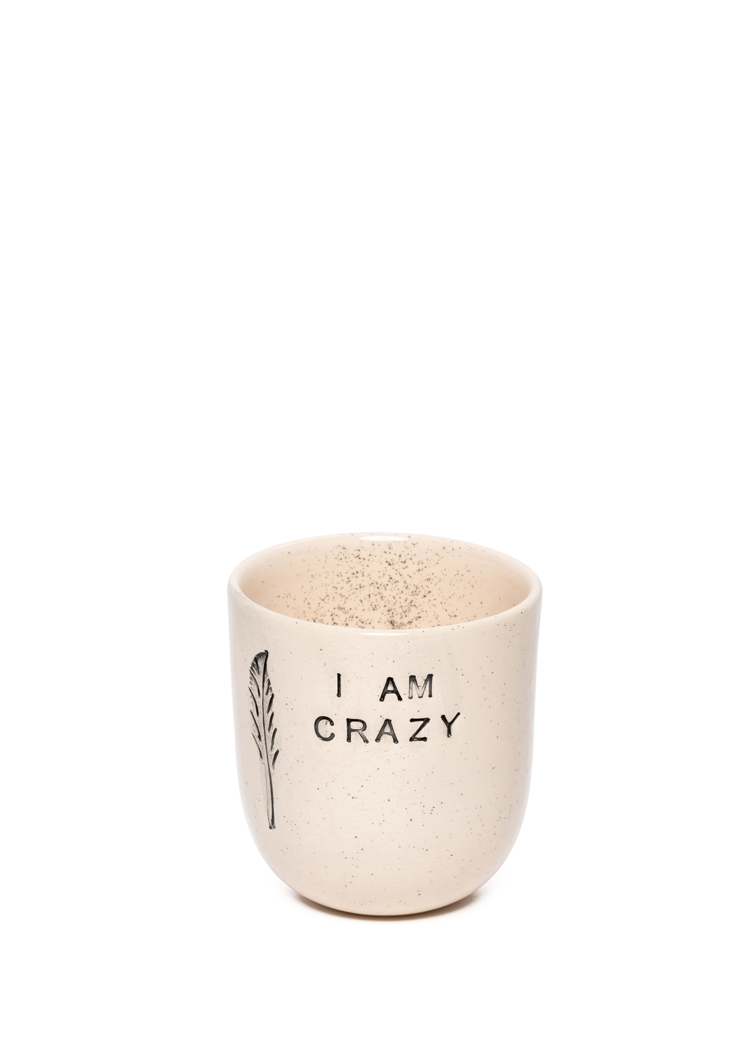 I Am Crazy Mood Handmade Seramik Kahve Fincanı