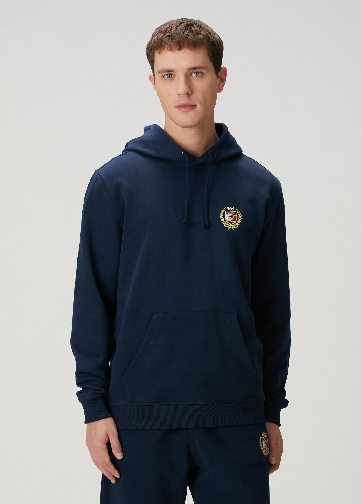 Regular Fit Lacivert Kapüşonlu Sweatshirt