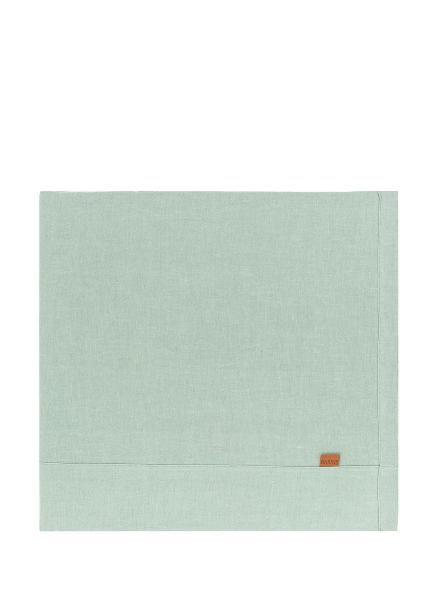 Linen Yeşil Keten Masa Örtüsü 150 x 250 cm