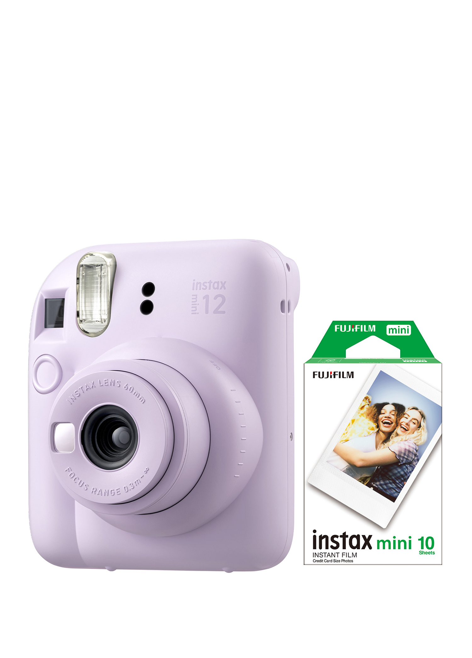 Instax Mini 12 Lila Fotoğraf Makinesi + 10'lu Mini Film Seti