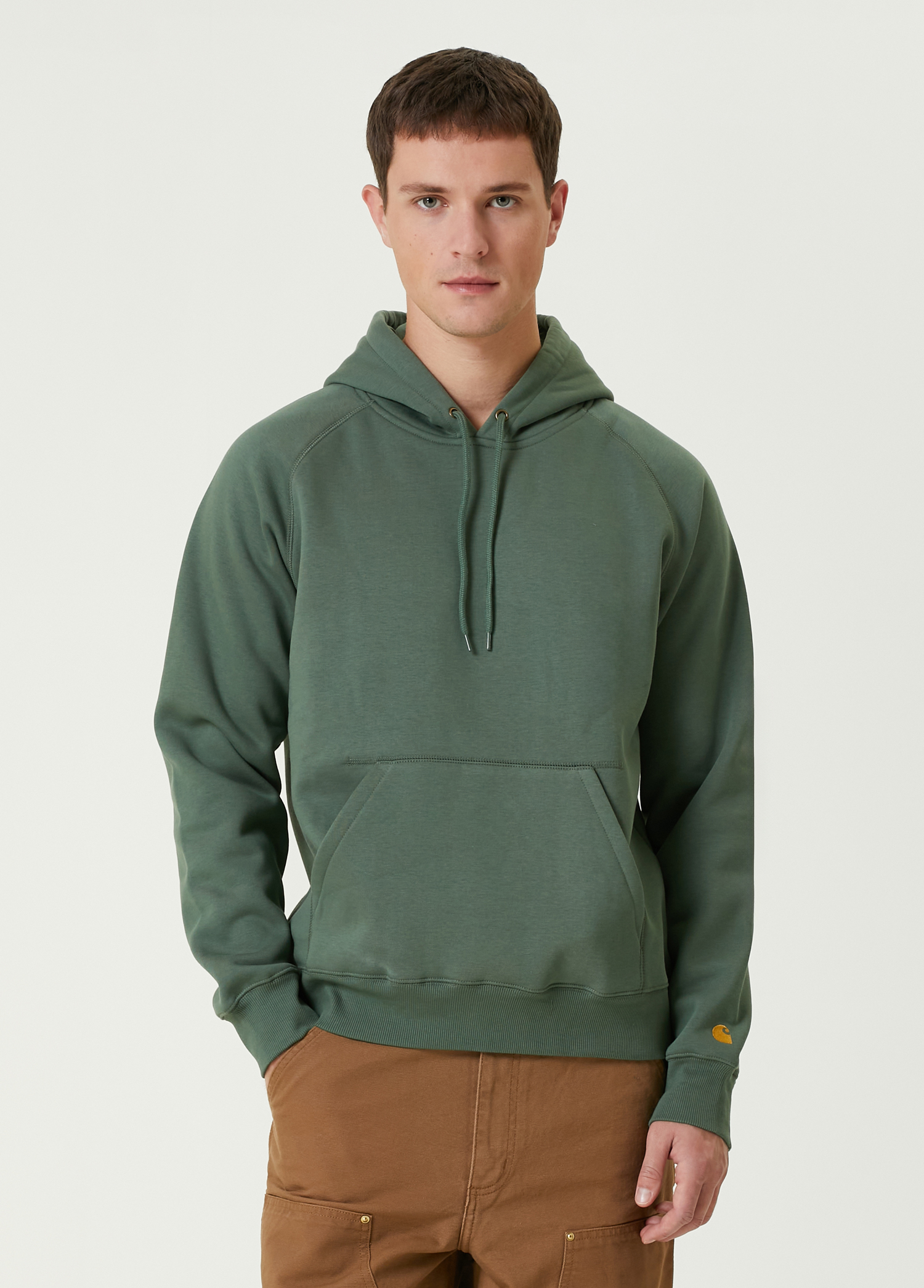 Yeşil Kapüşonlu Sweatshirt