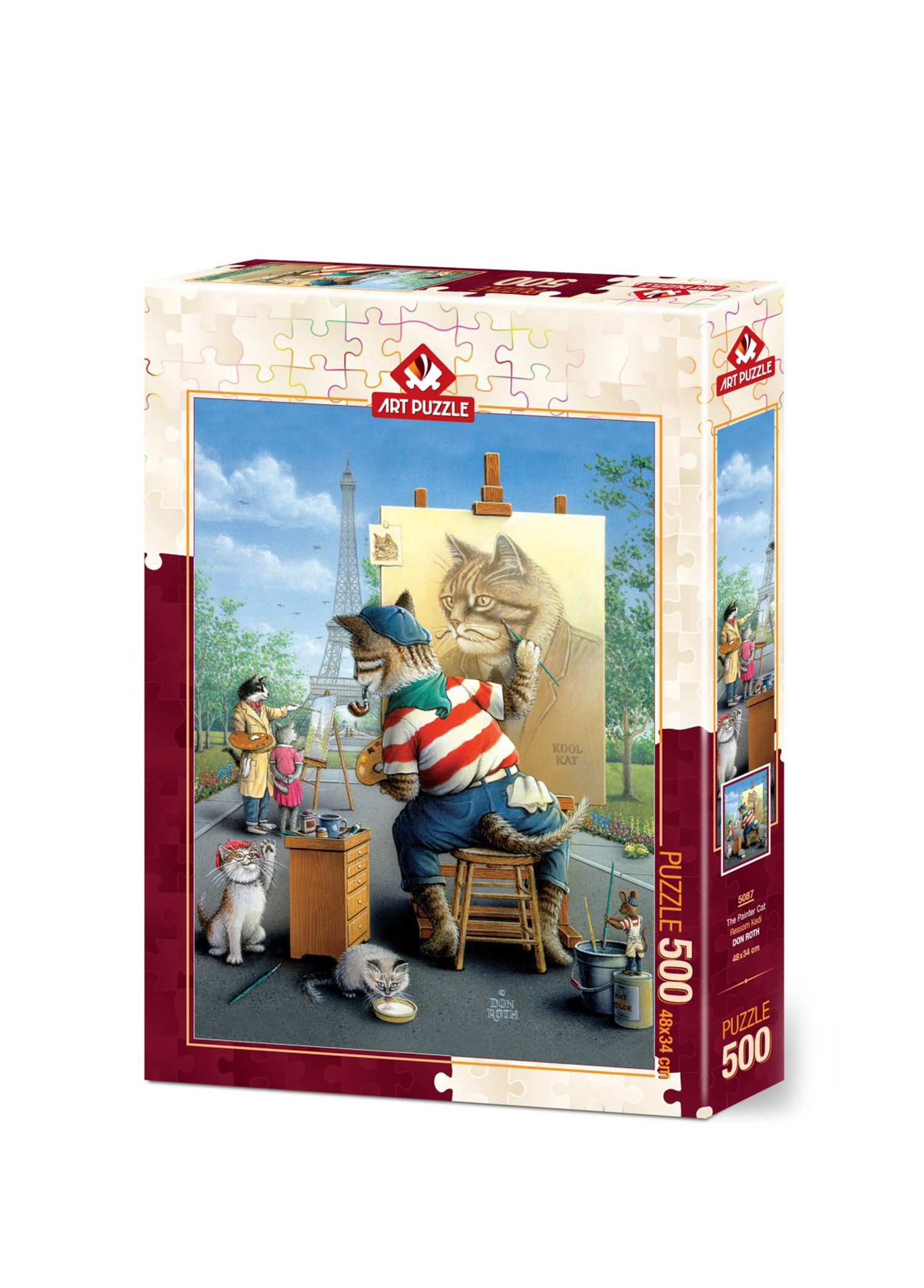 Ressam Kedi 500 Parça Puzzle