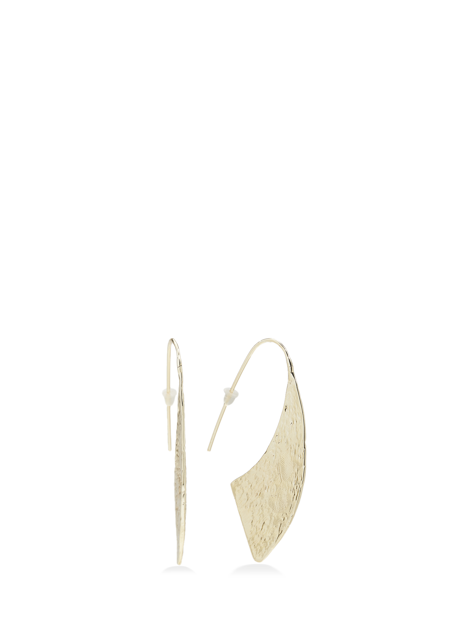 Gold Asimetrik Form Kadın Küpe_3