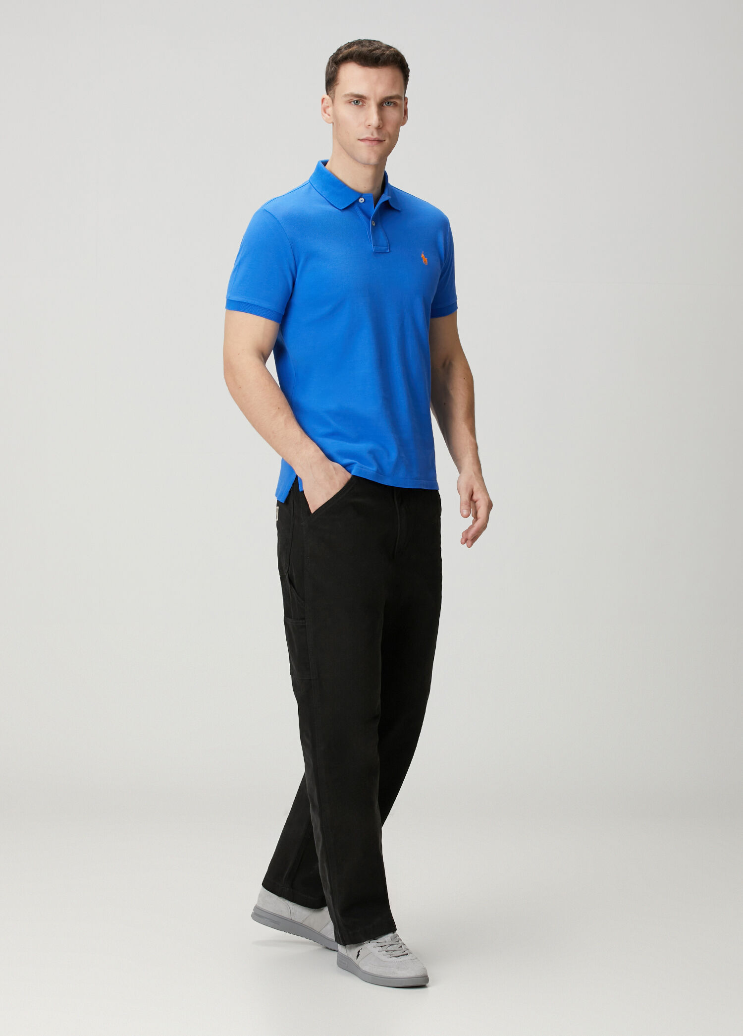 Polo Ralph Lauren Koyu Mavi Erkek Koyu Mavi Polo Yaka T-shirt