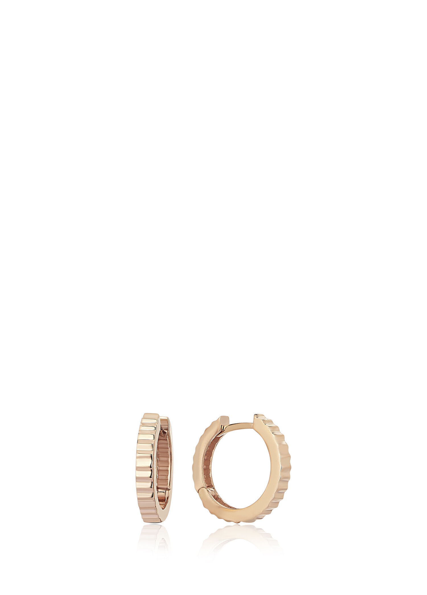 Zigi Zaga Earrings 14 Ayar Altın Kadın Küpe
