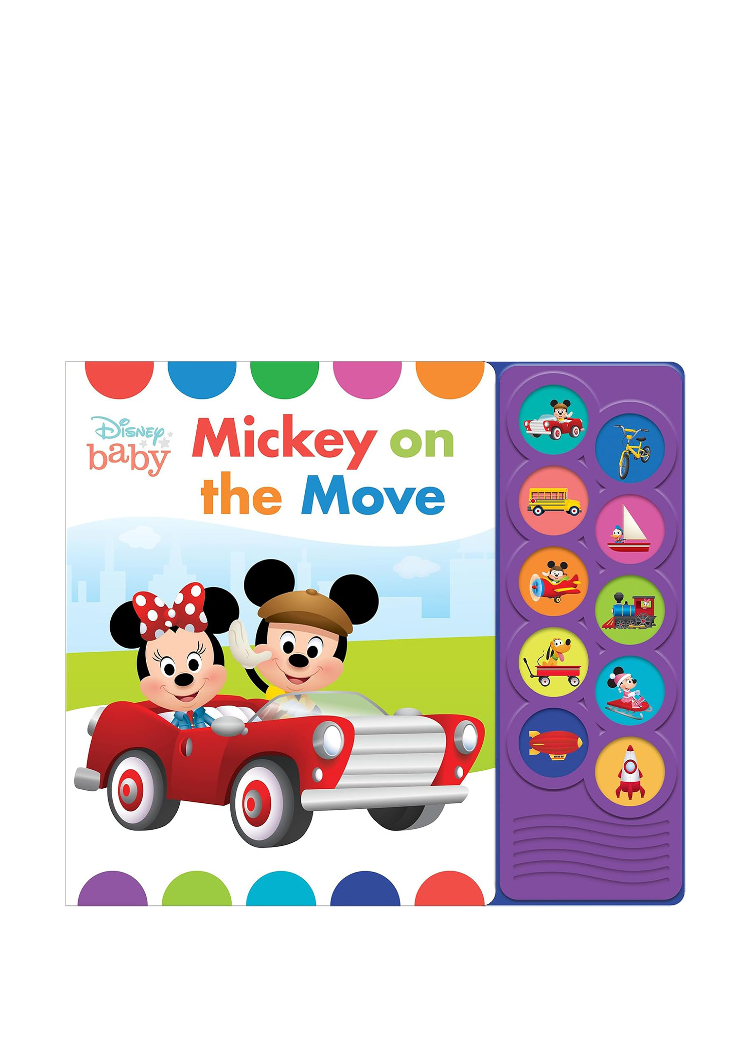 Disney Baby Mickey Mouse, Minnie, and More!: Mickey on the Move Yabancı Dil Çocuk Kitabı