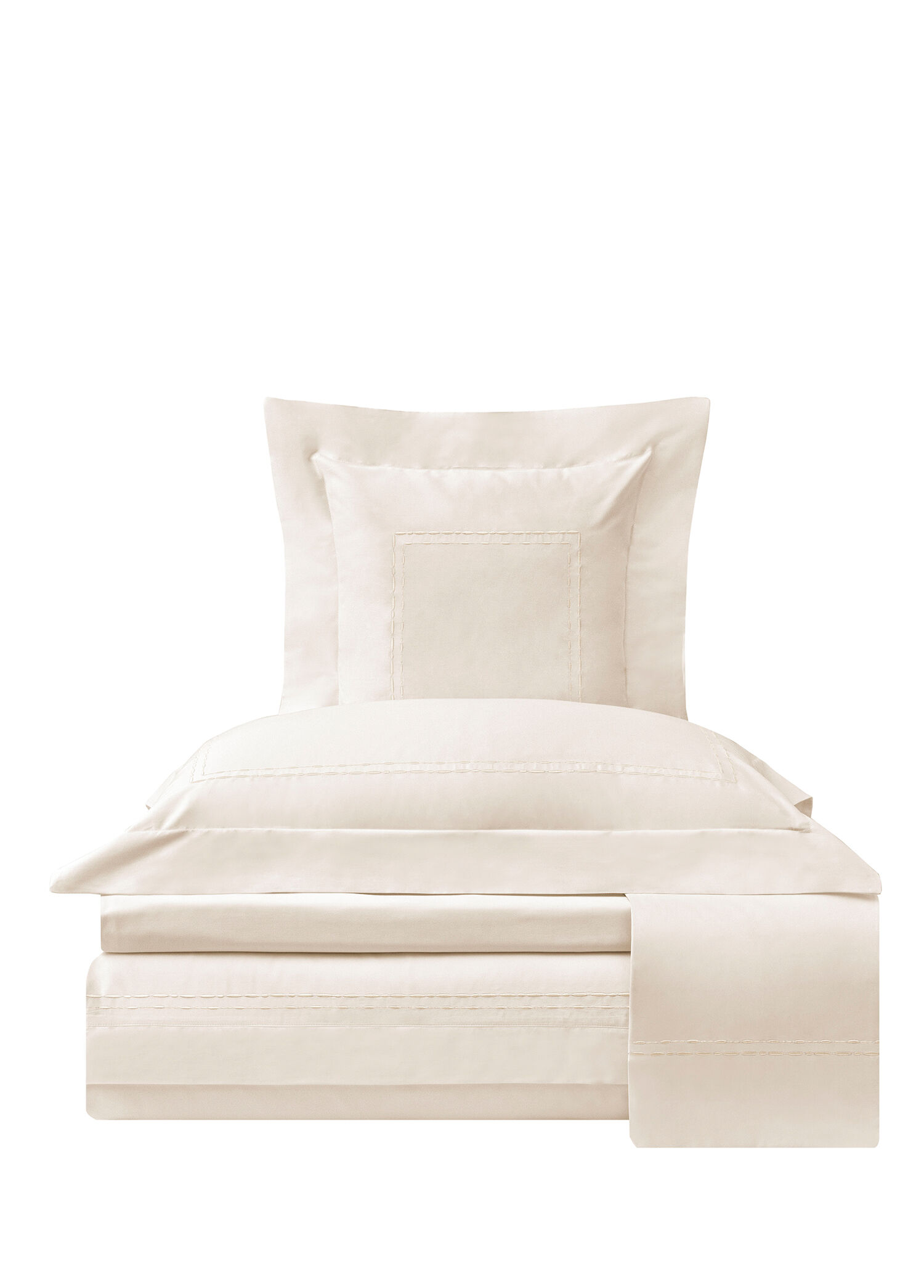 Amelia Bej Saten Super King Size Nevresim Takımı 260 x 240 cm