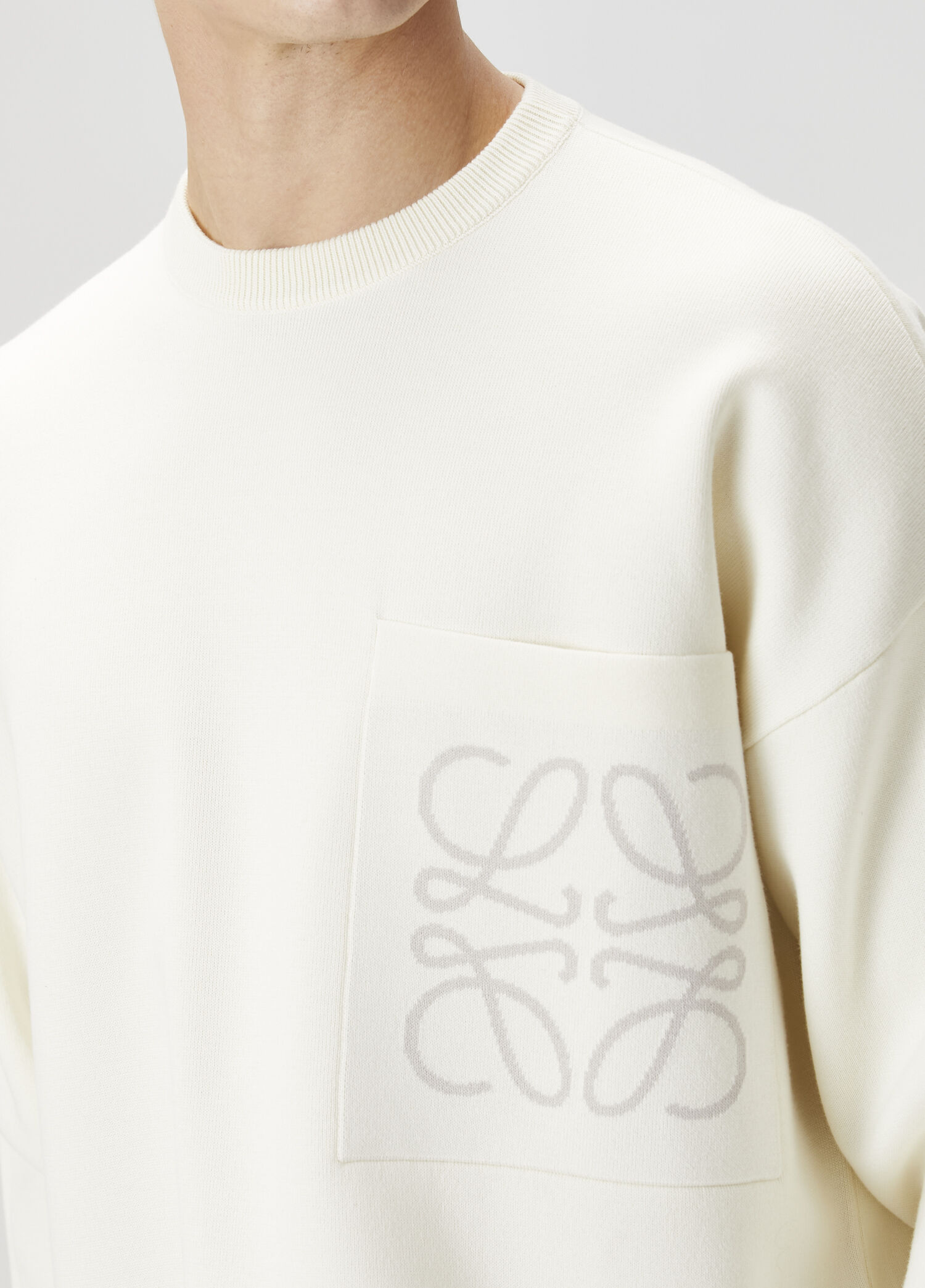 Loewe - White Logo Detailed Sweater