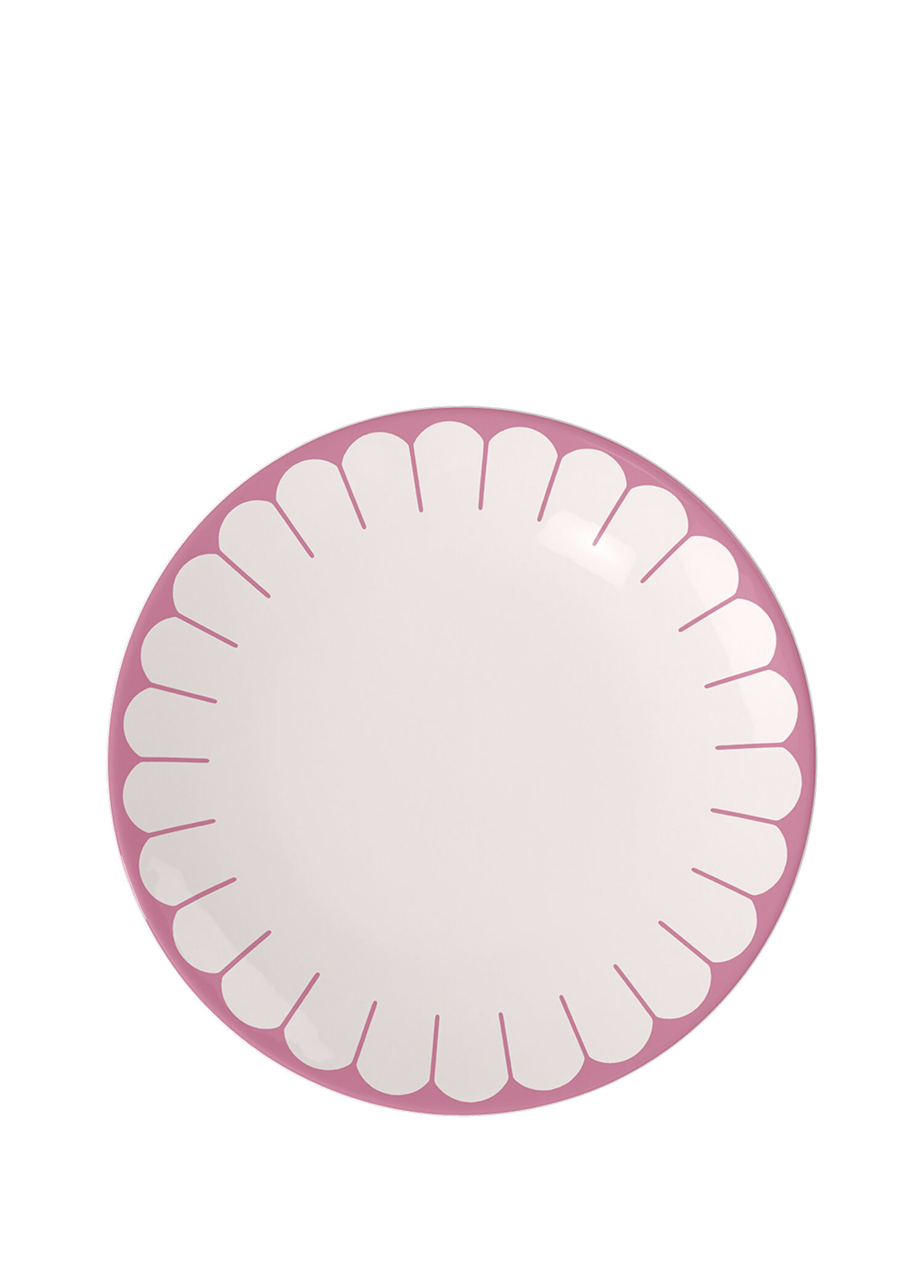 Fleur Cassis Pembe Porselen Yemek Tabağı 27 cm