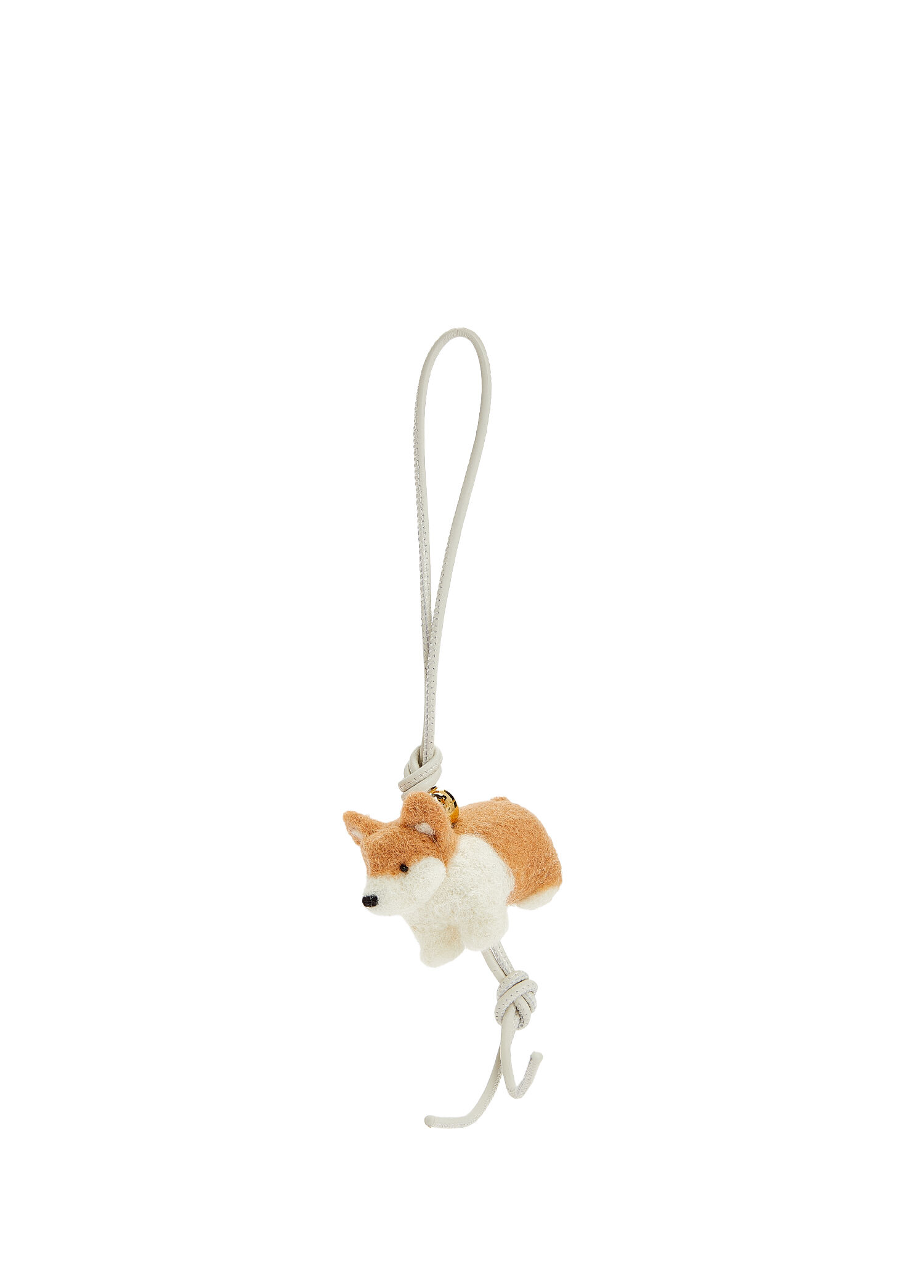 Corgi Deri Garnili Yün Çanta Aksesuarı