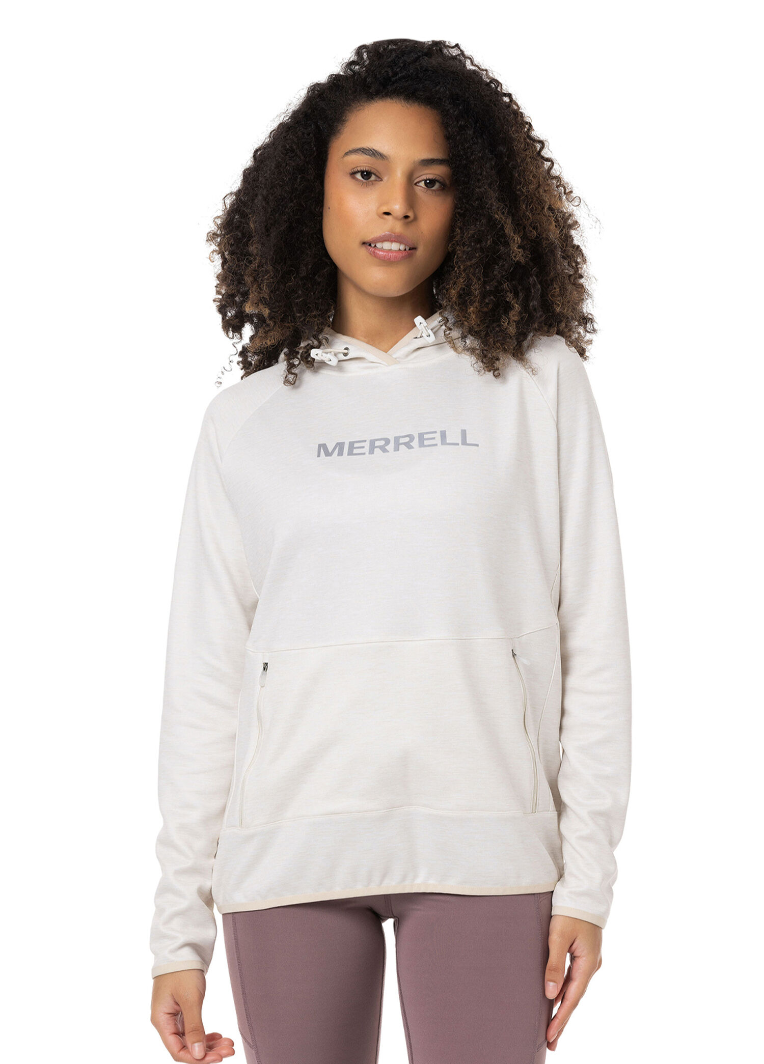 Symone Bej Kapüşonlu Kadın Spor Sweatshirt