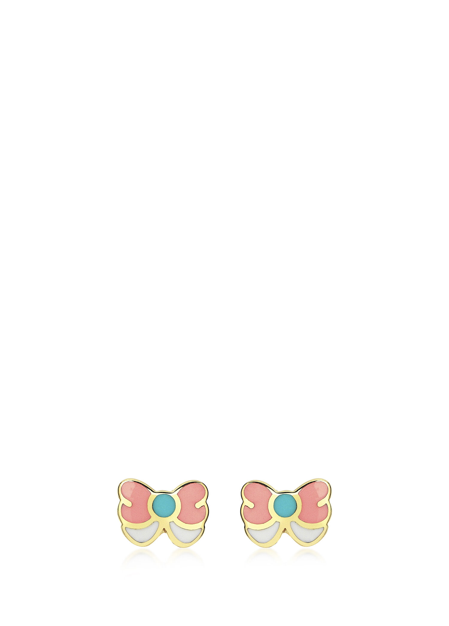 Butterfly 14 Ayar Altın Kız Çocuk Küpe
