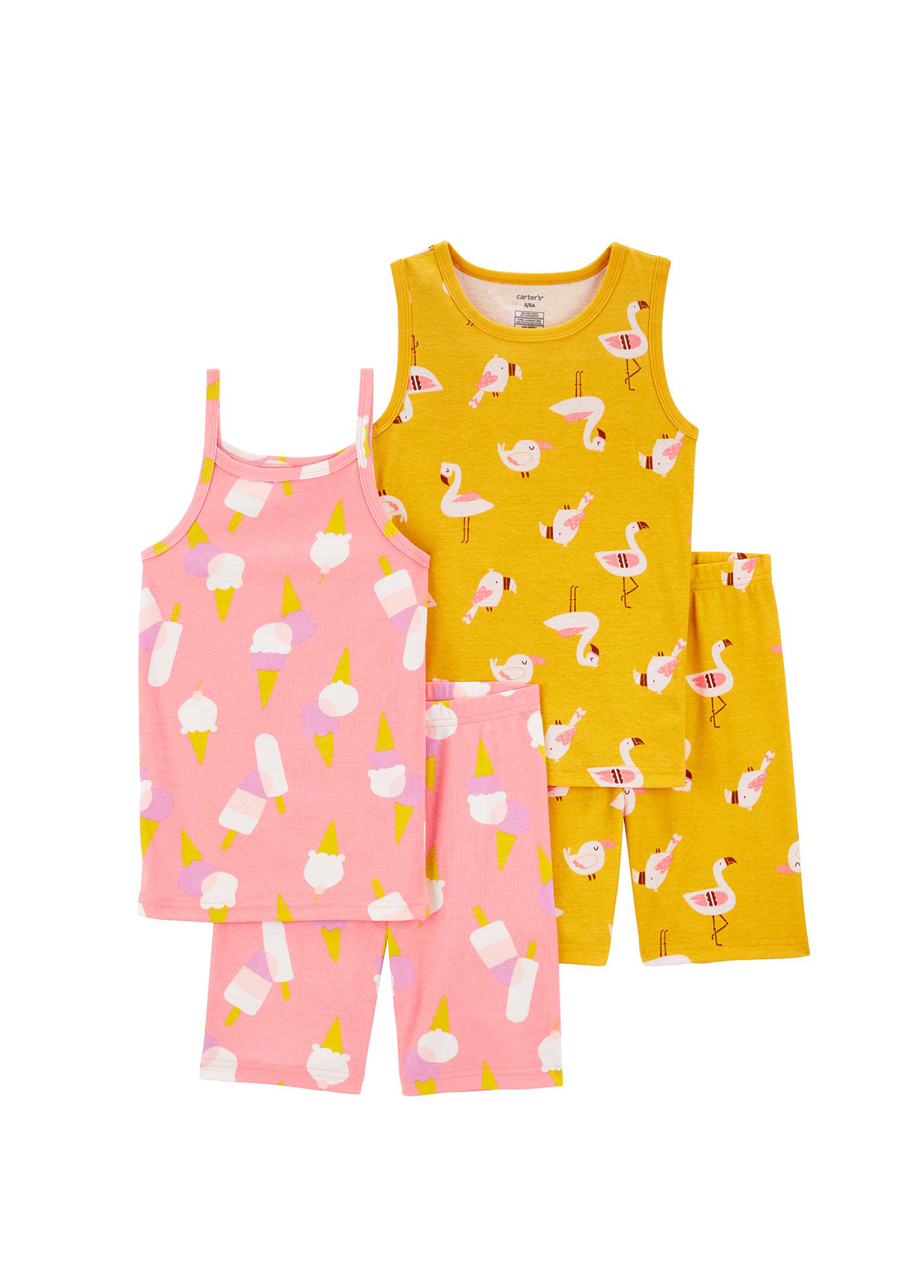 Desenli Askılı Kız Çocuk Pijama Set