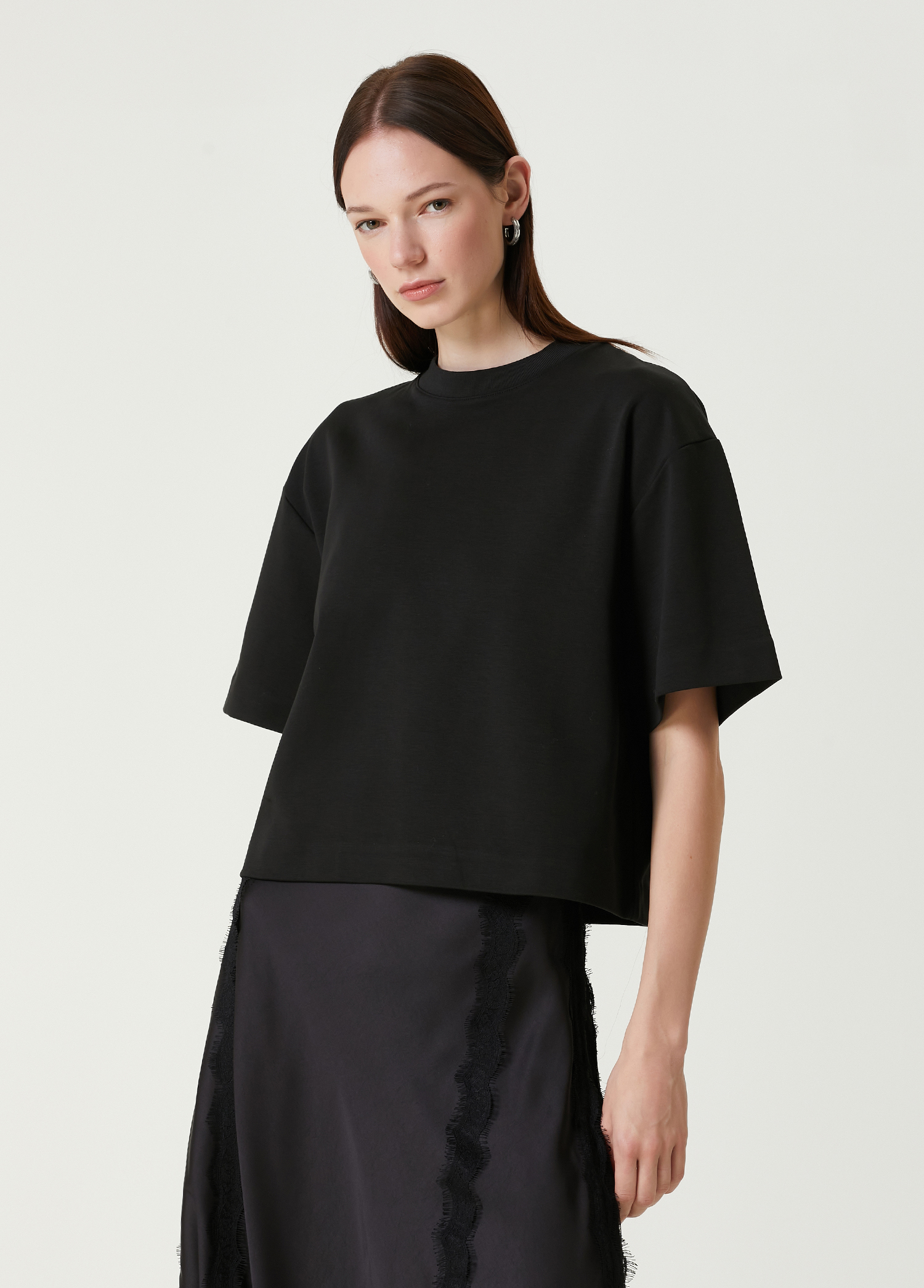 Tillie Oversized Siyah T-shirt