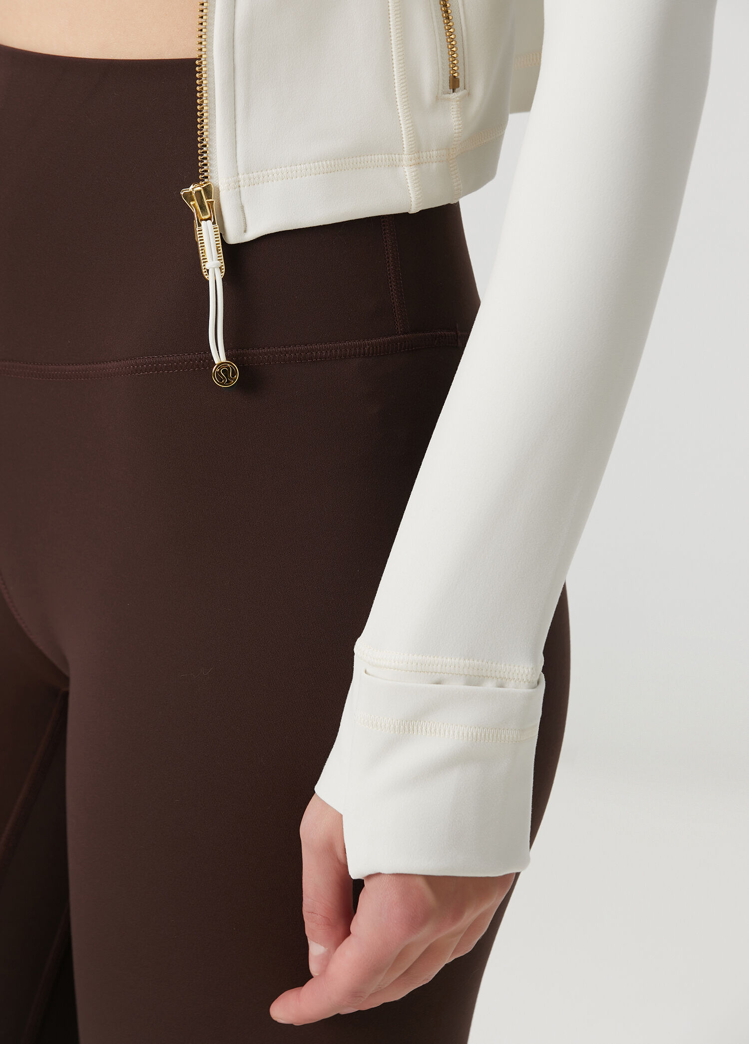 lululemon - Define Nulu Ivory Crop Jacket